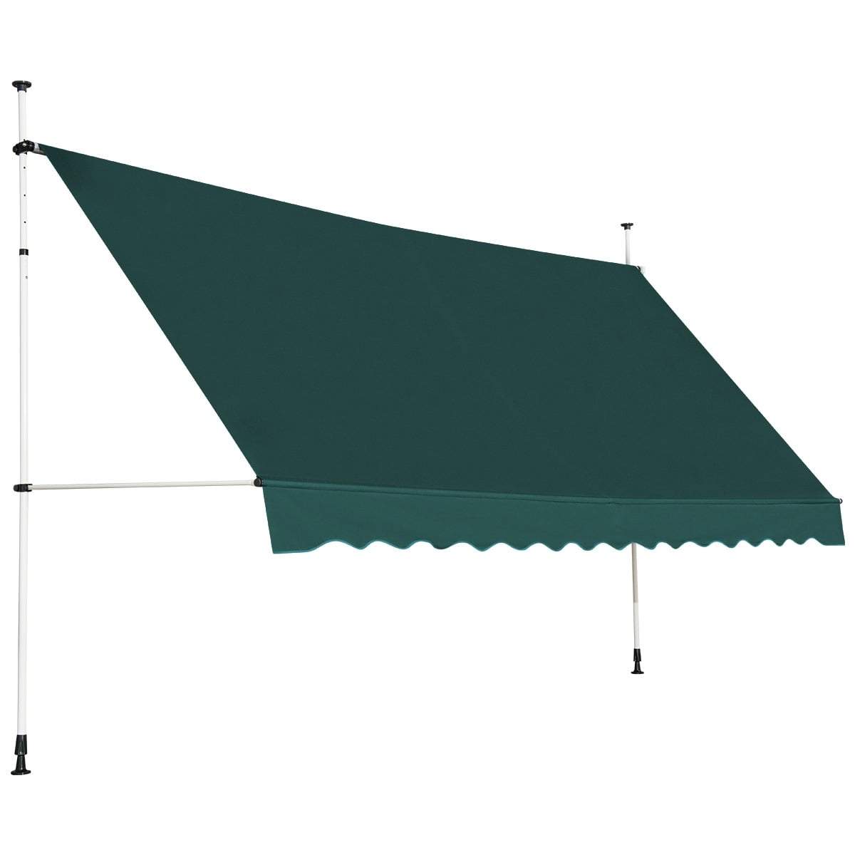 Udtrækkelig balkonmarkise, 400 cm, UV-resistent, justerbar højde