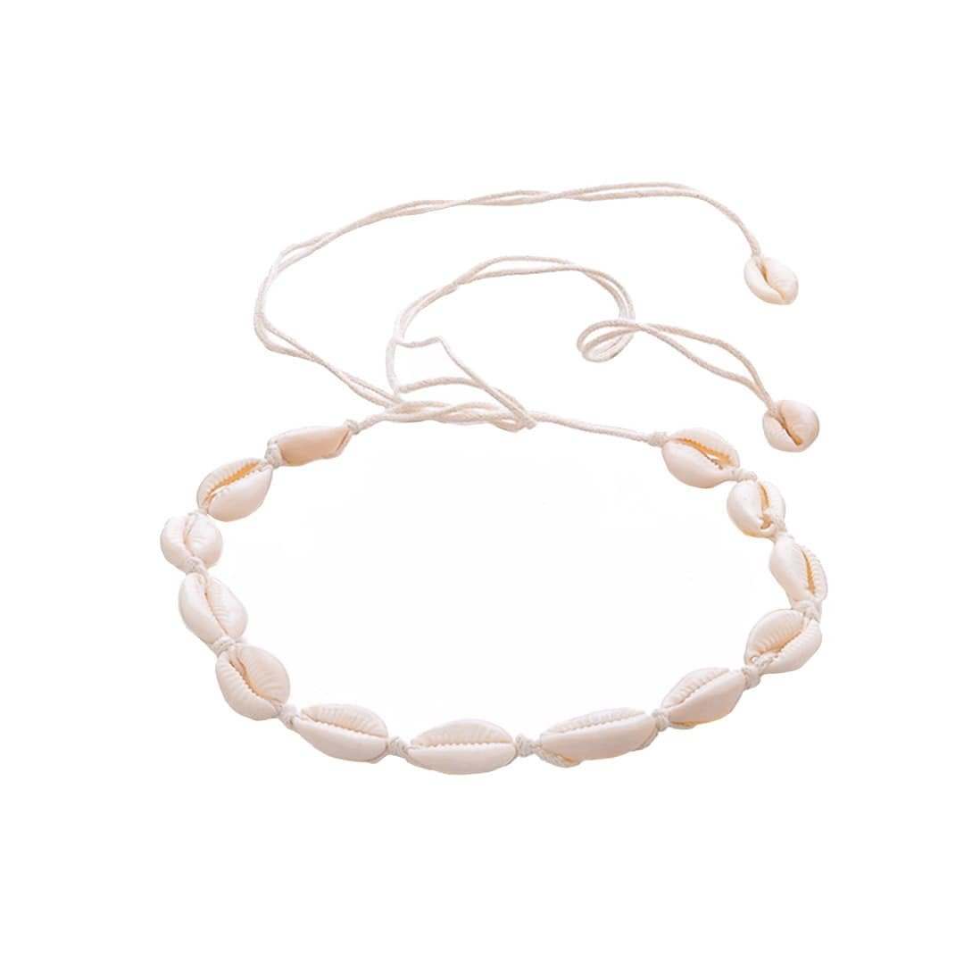 Choker-kaulakoru valkoisilla Simpukoilla - Valkoinen