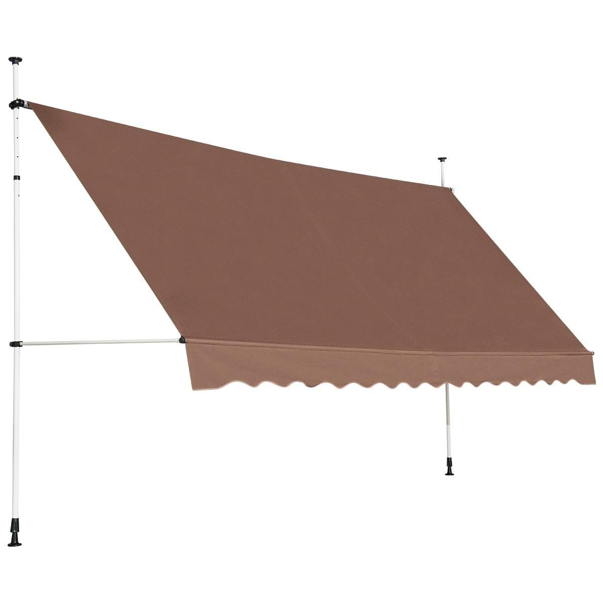 Udtrækkelig balkonmarkise, 400 cm bred, UV-resistent, justerbar