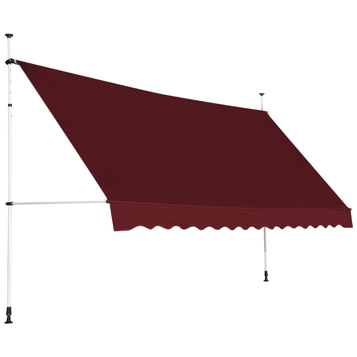 Udtrækkelig balkonmarkise, 400 cm, UV-resistent, justerbar
