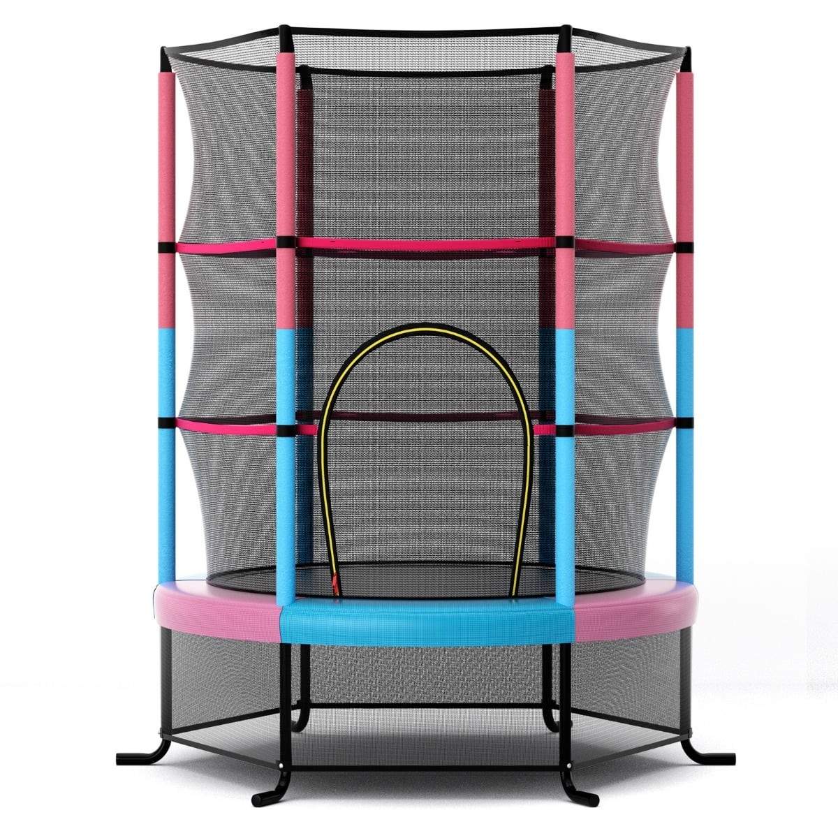 Børnetrampolin med sikkerhedsnet – 165 cm, 200 kg kapacitet