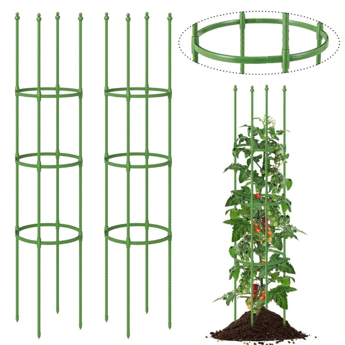 Justerbart tomatburset – Rostbeständigt metallstöd | Hem & Hobby | Pryloteket