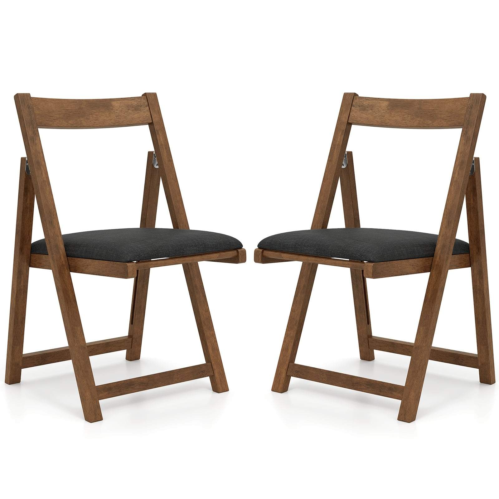 Hopfällbara matstolar, set om 2 – Vadderade, ergonomiska, 150 kg kapacitet | Hem & Hobby | Pryloteket