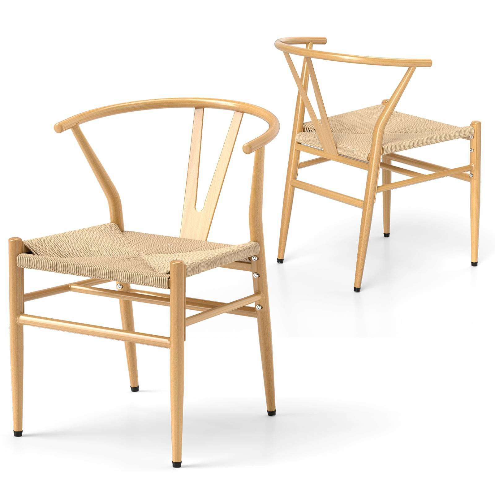 Matstolar Set om 2 – Y-rygg, vävda rottingstolar | Hem & Hobby | Pryloteket