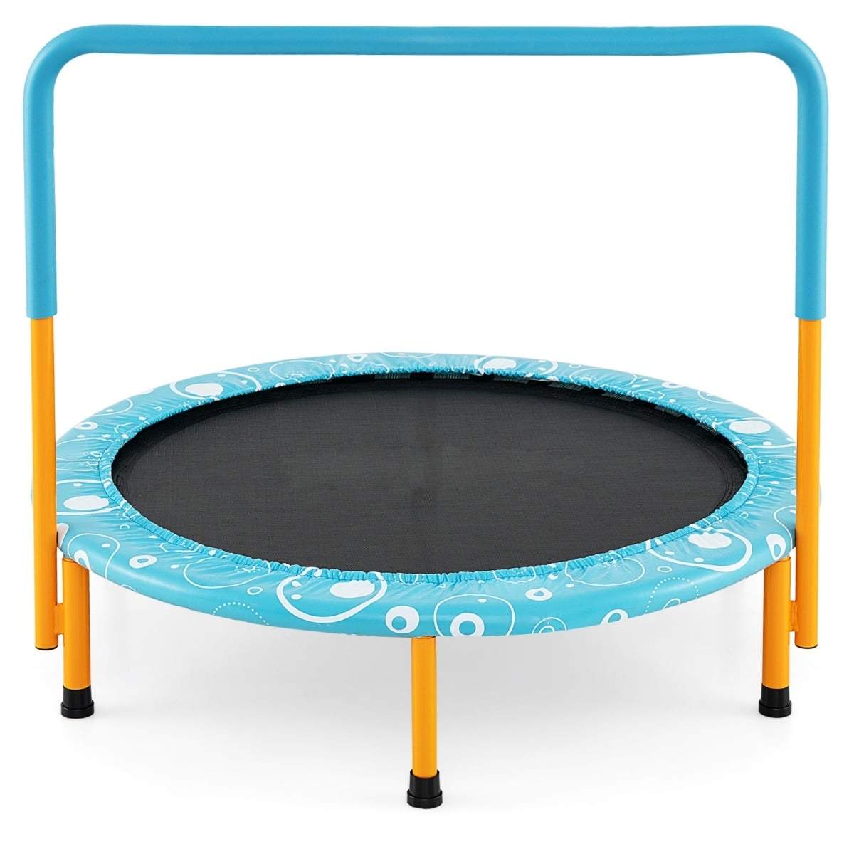 Sammenklappelig trampolin til børn med håndtag – 150 kg kapacitet