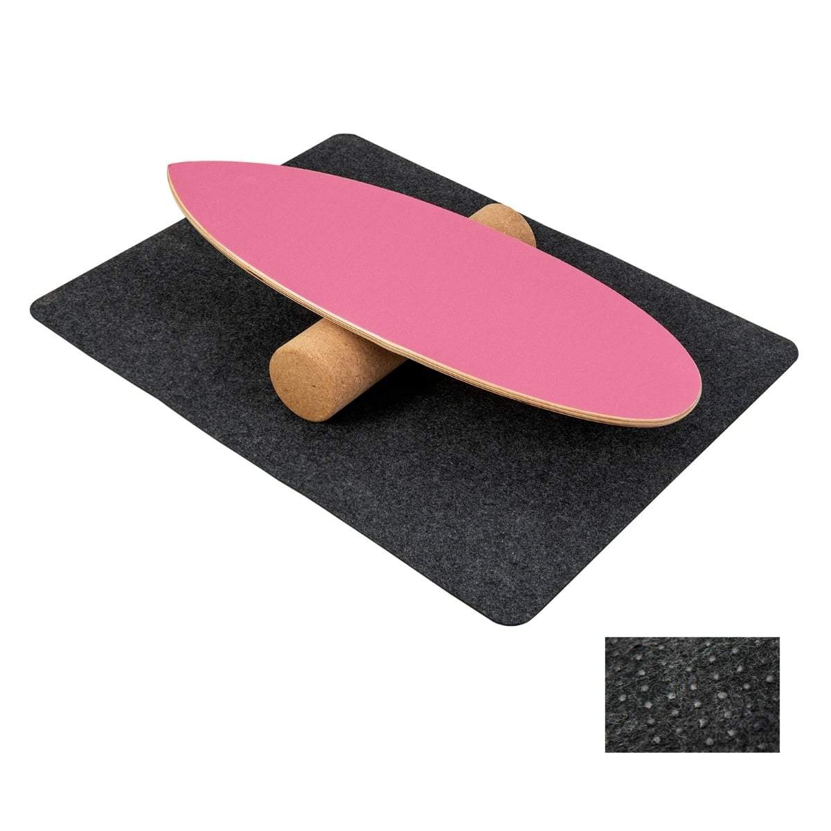 Balansbräda i trä – Korkrulle och filtmatta ingår | Hem & Hobby | Pryloteket