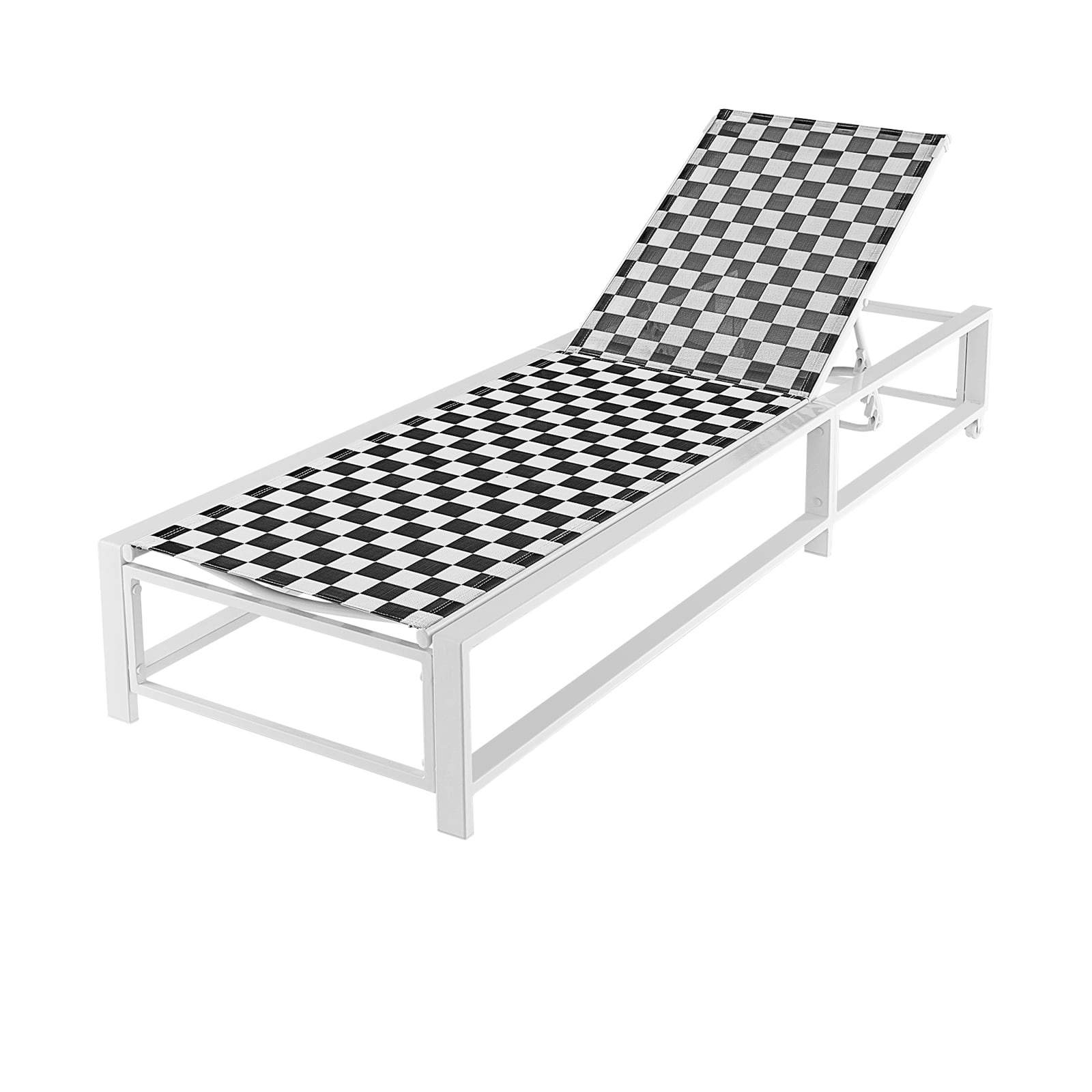 Justerbar utomhussolsäng med hjul – 180 kg kapacitet | Hem & Hobby | Pryloteket