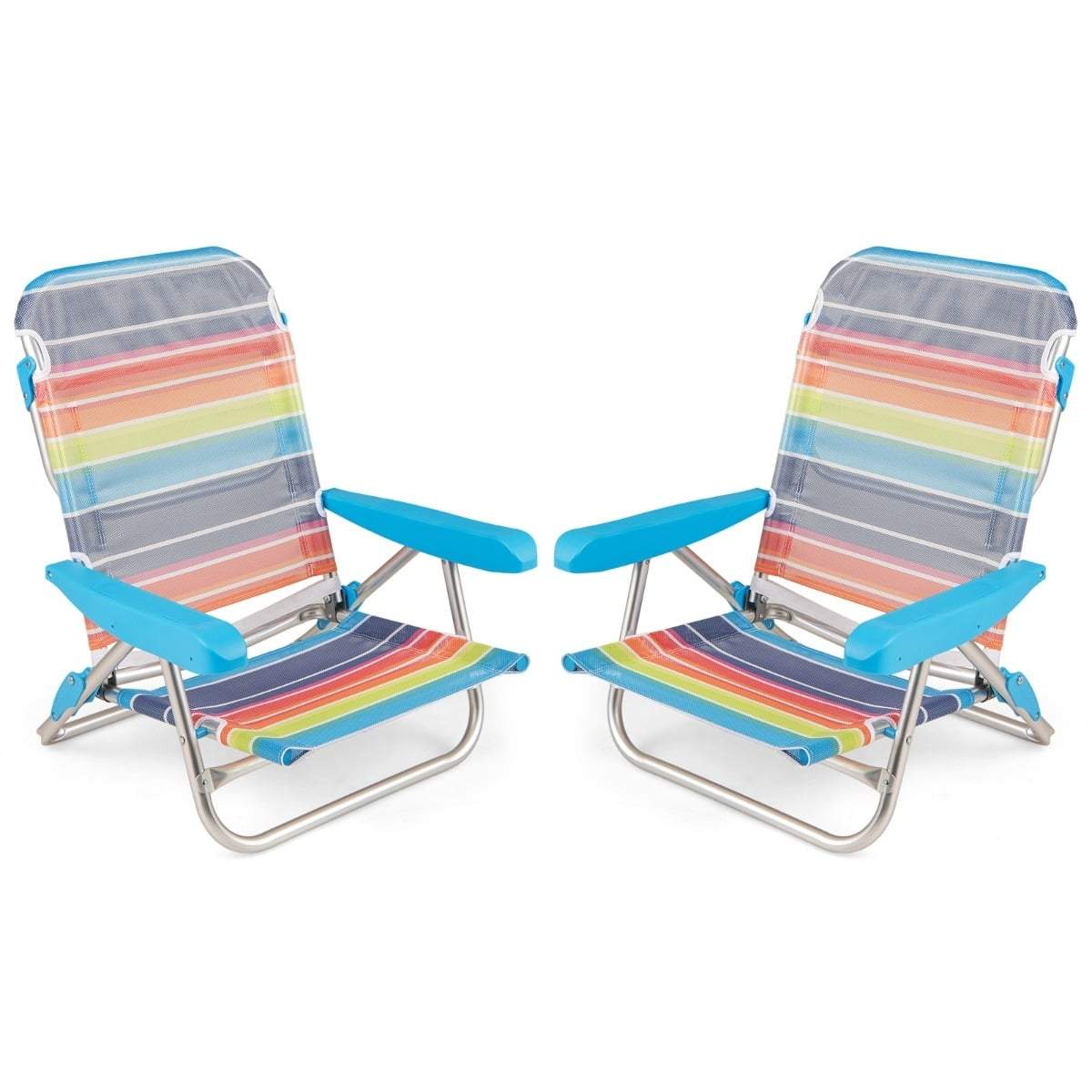 Hopfällbara strandstolar, set om 2 – justerbara, lätta och hållbara | Hem & Hobby | Pryloteket