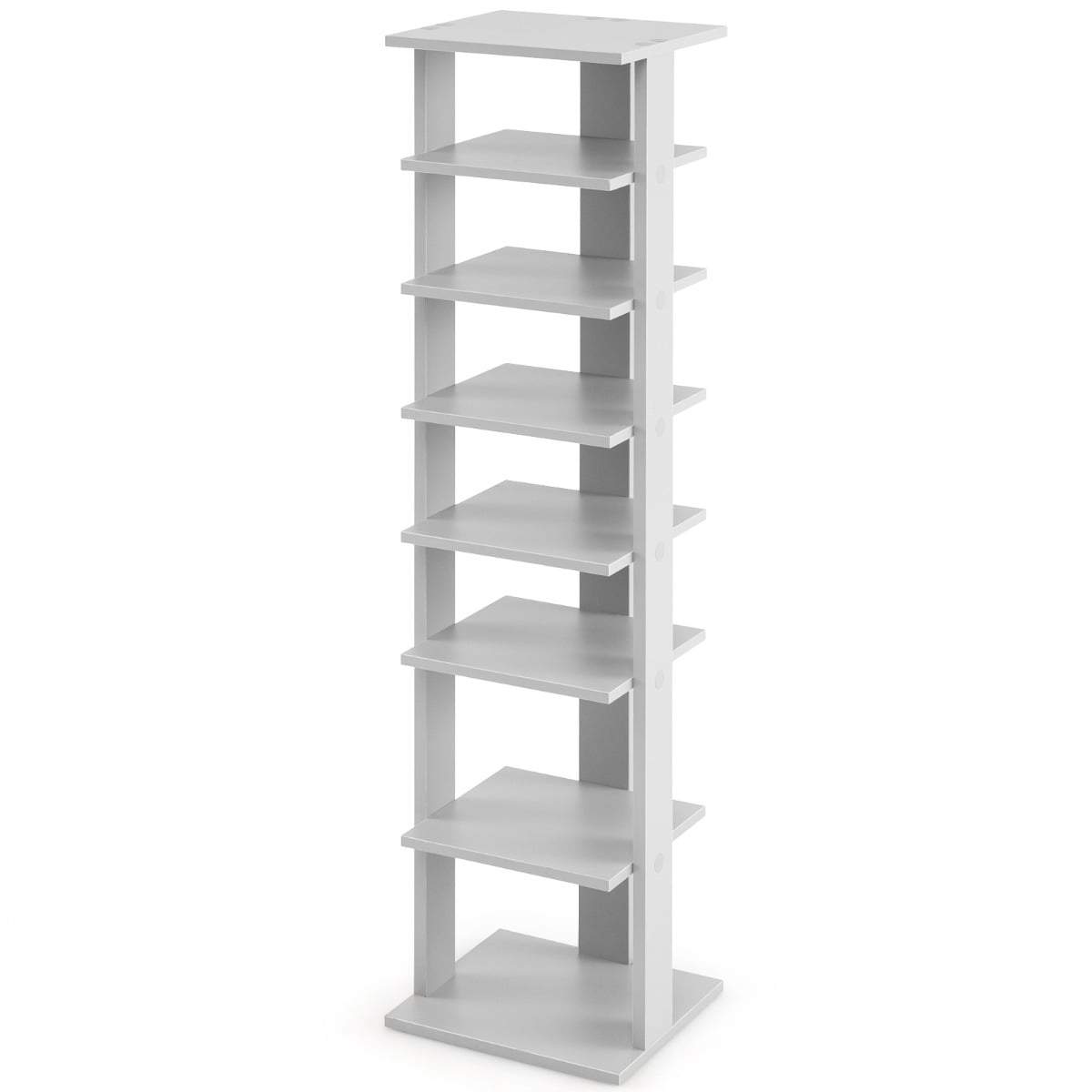 Justerbar skohylla i trä med 7 våningar – platsbesparande design | Hem & Hobby | Pryloteket