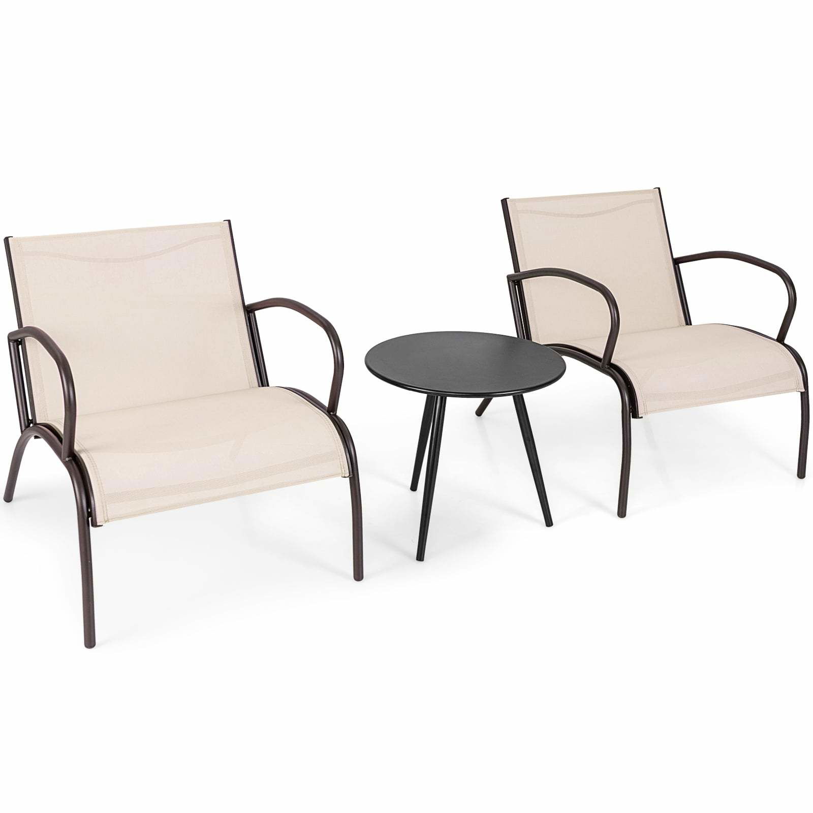 3-delat uteplatsset – ergonomiska stolar och runt bord | Hem & Hobby | Pryloteket