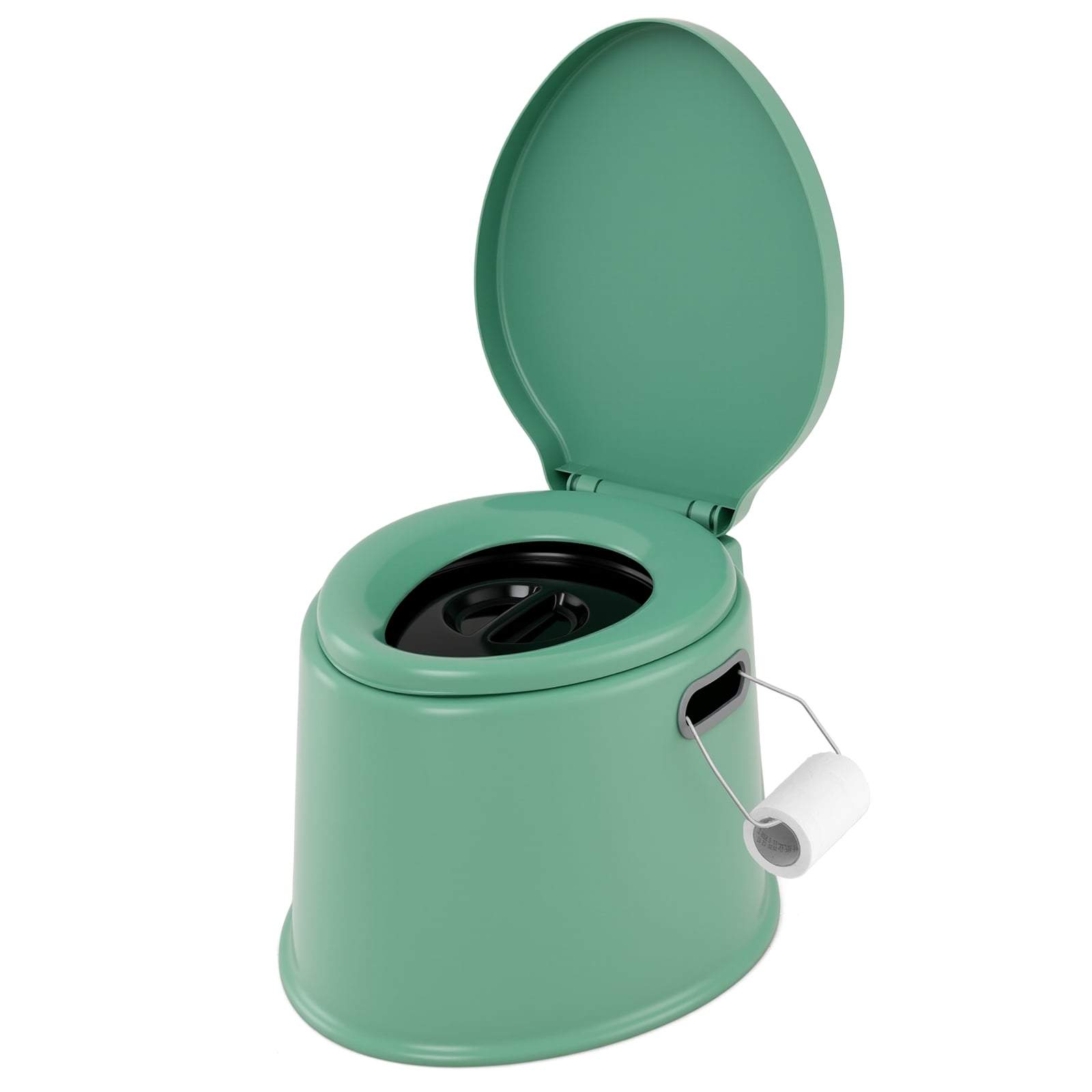 Bærbart campingtoilet med aftagelig spand – 200 kg kapacitet