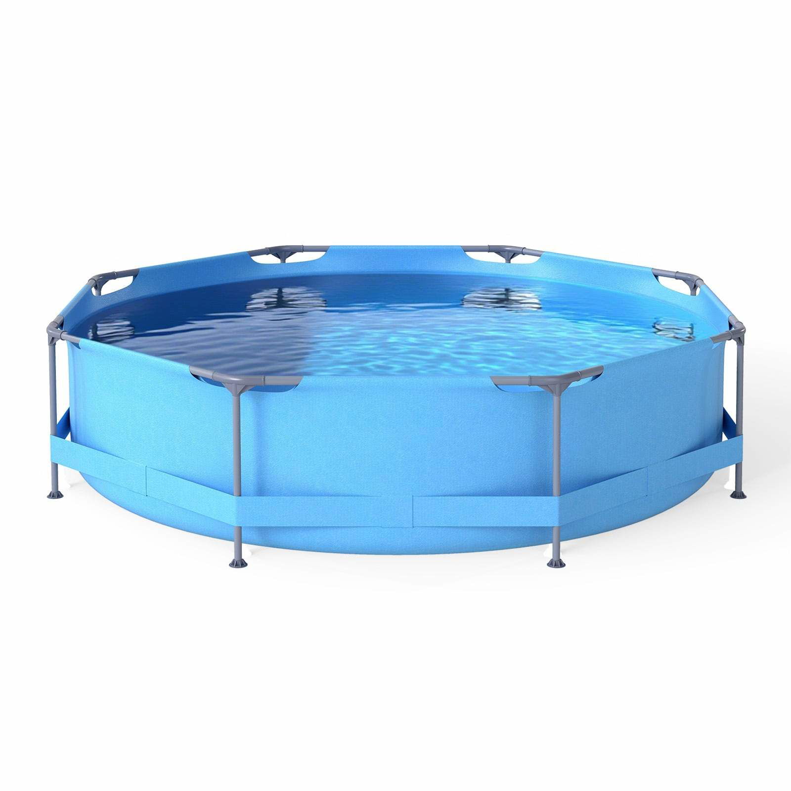 Rund overjordisk pool med filterpumpe – 3m x 76cm, 4383L kapacitet