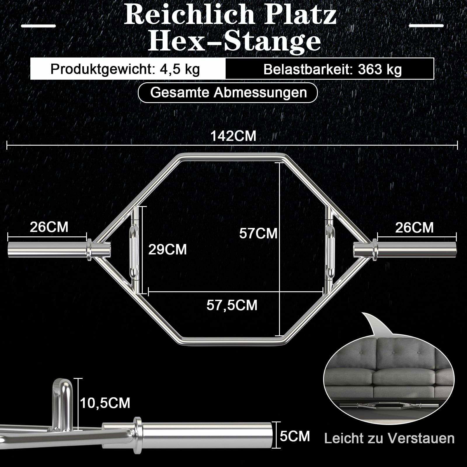 Olympic Trap Bar – Foldbare håndtag, 363 kg kapacitet