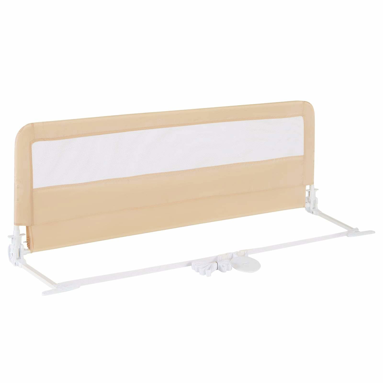 150 cm foldbar sengehest til småbørn – åndbar beige net