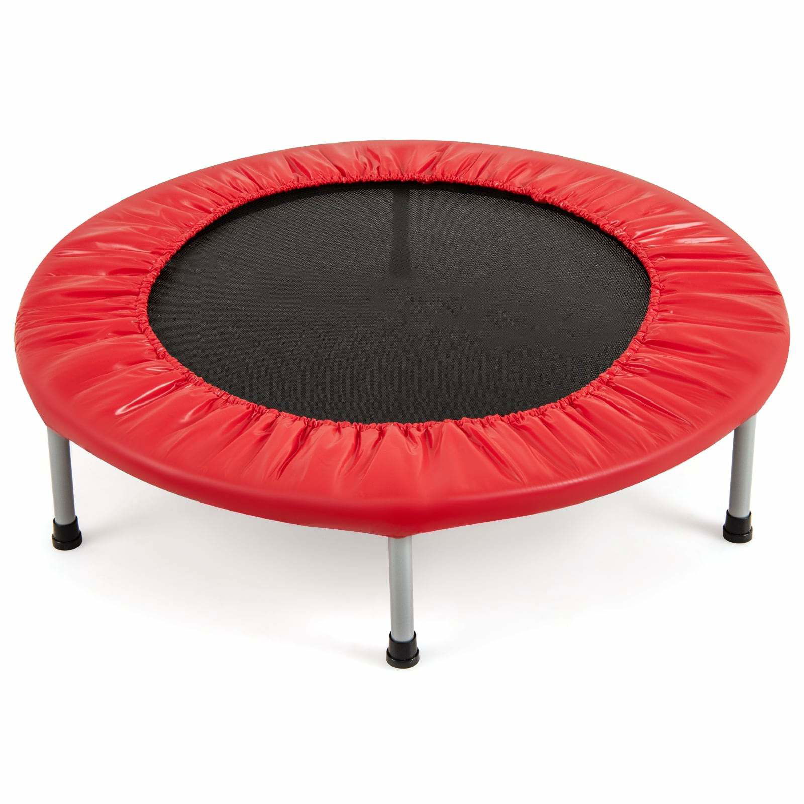 Mini-fitnesstrampolin – hopfällbar, 150 kg kapacitet, röd | Hem & Hobby | Pryloteket