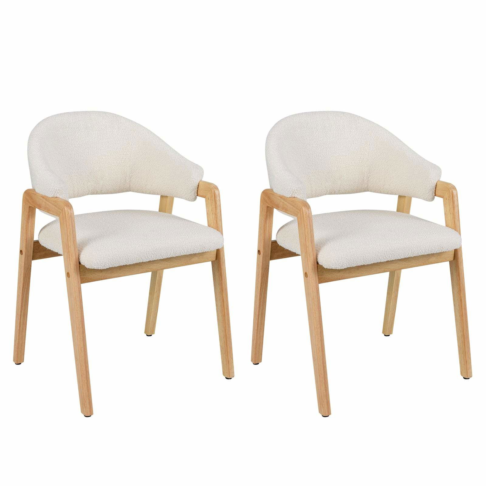 Moderna matstolar, set om 2 – stoppad sits, ergonomisk rygg | Hem & Hobby | Pryloteket