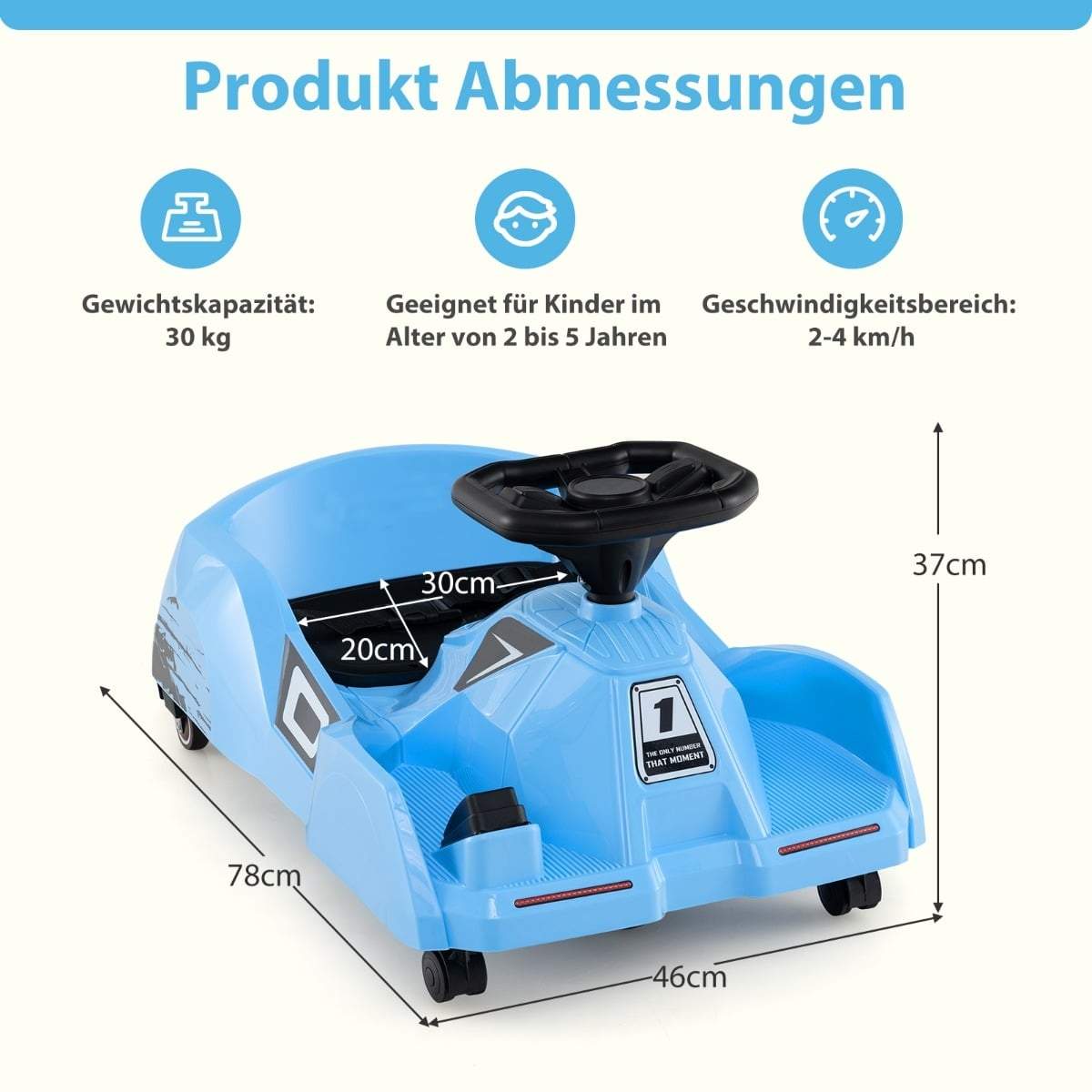 Elektrisk 12V barngokart med fjärrkontroll och rengöringsläge | Hem & Hobby | Pryloteket