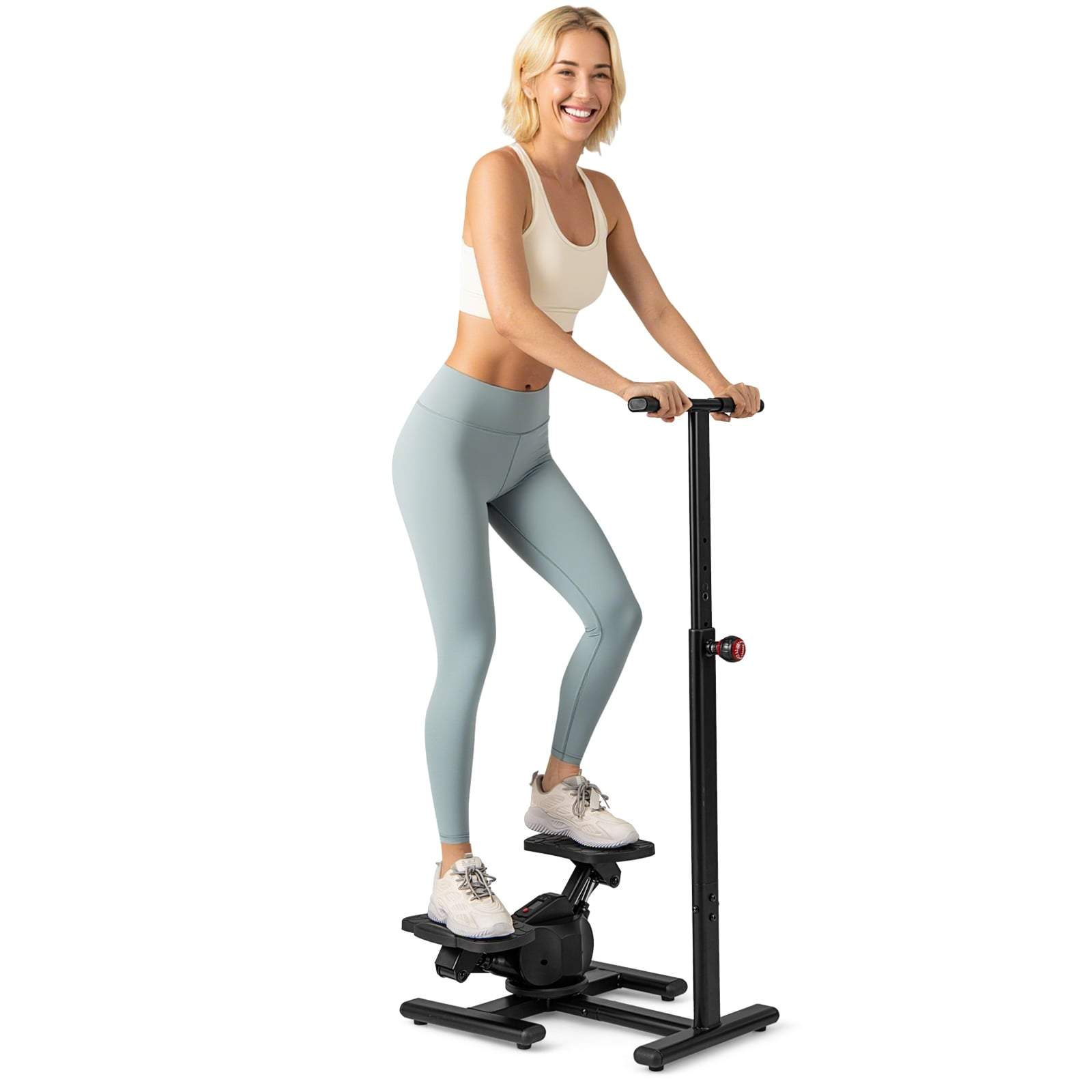 Twist Stepper med justerbart håndtag og LCD-display