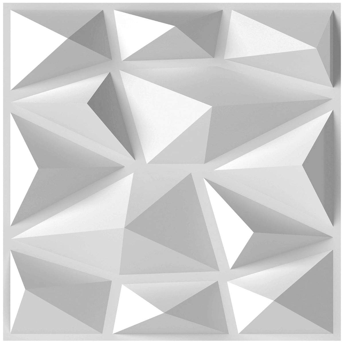 3D-vægpaneler, diamantmønster, 100 stk., 9㎡ dækning