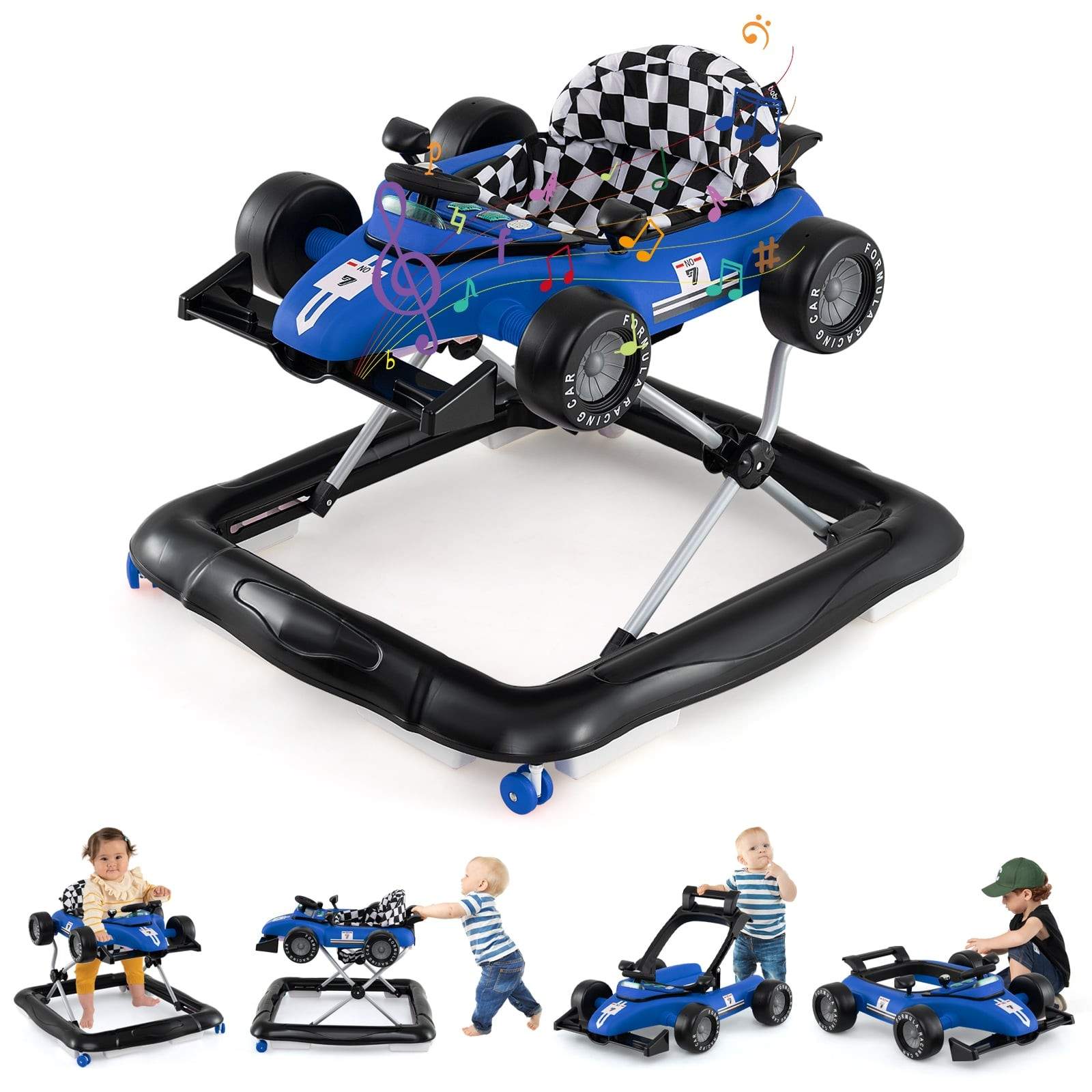 4-i-1 gåstol med justerbar höjd och musik | Hem & Hobby | Pryloteket