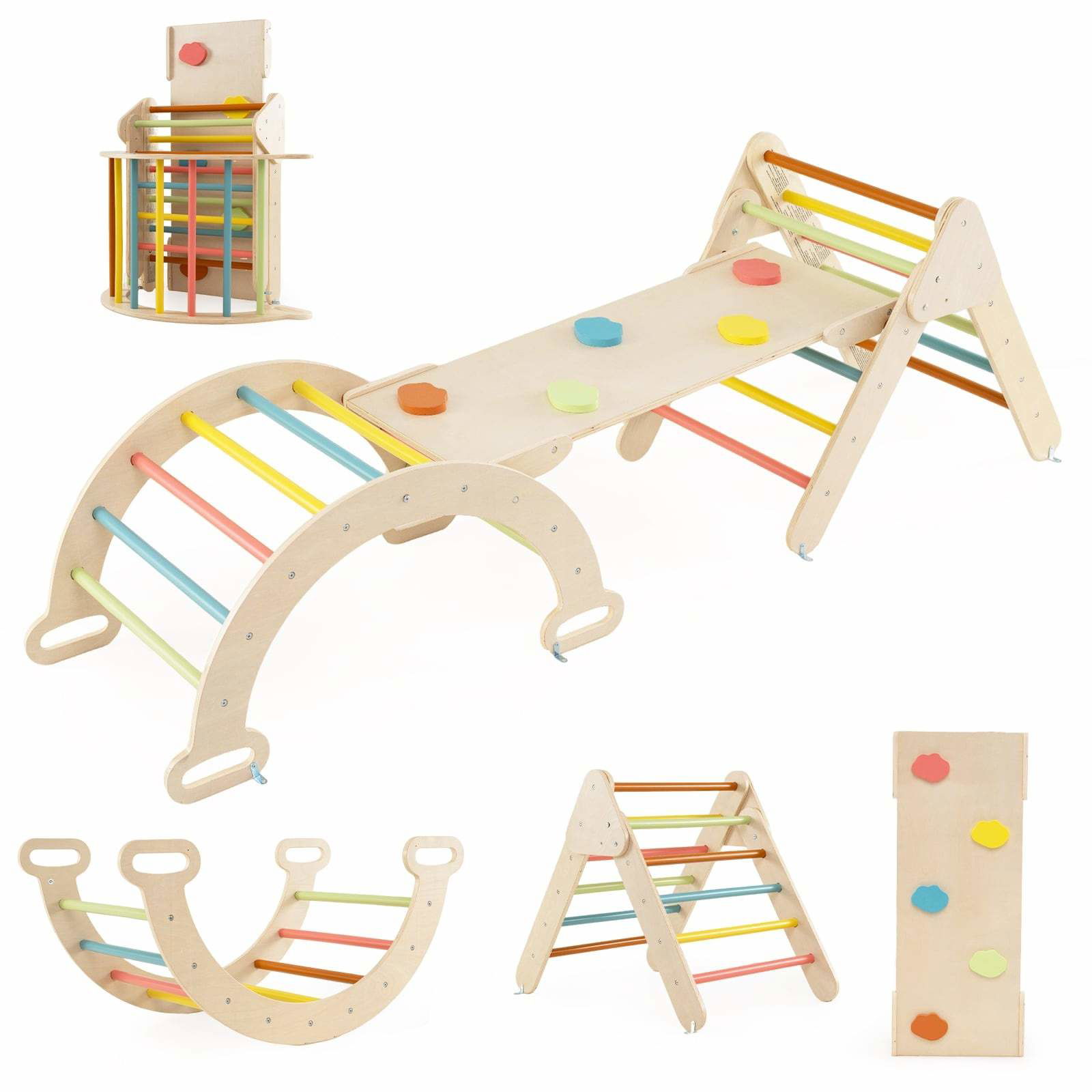 Træklatretrekantsæt – Rutsjebane, Bue og Vendbar Rampe