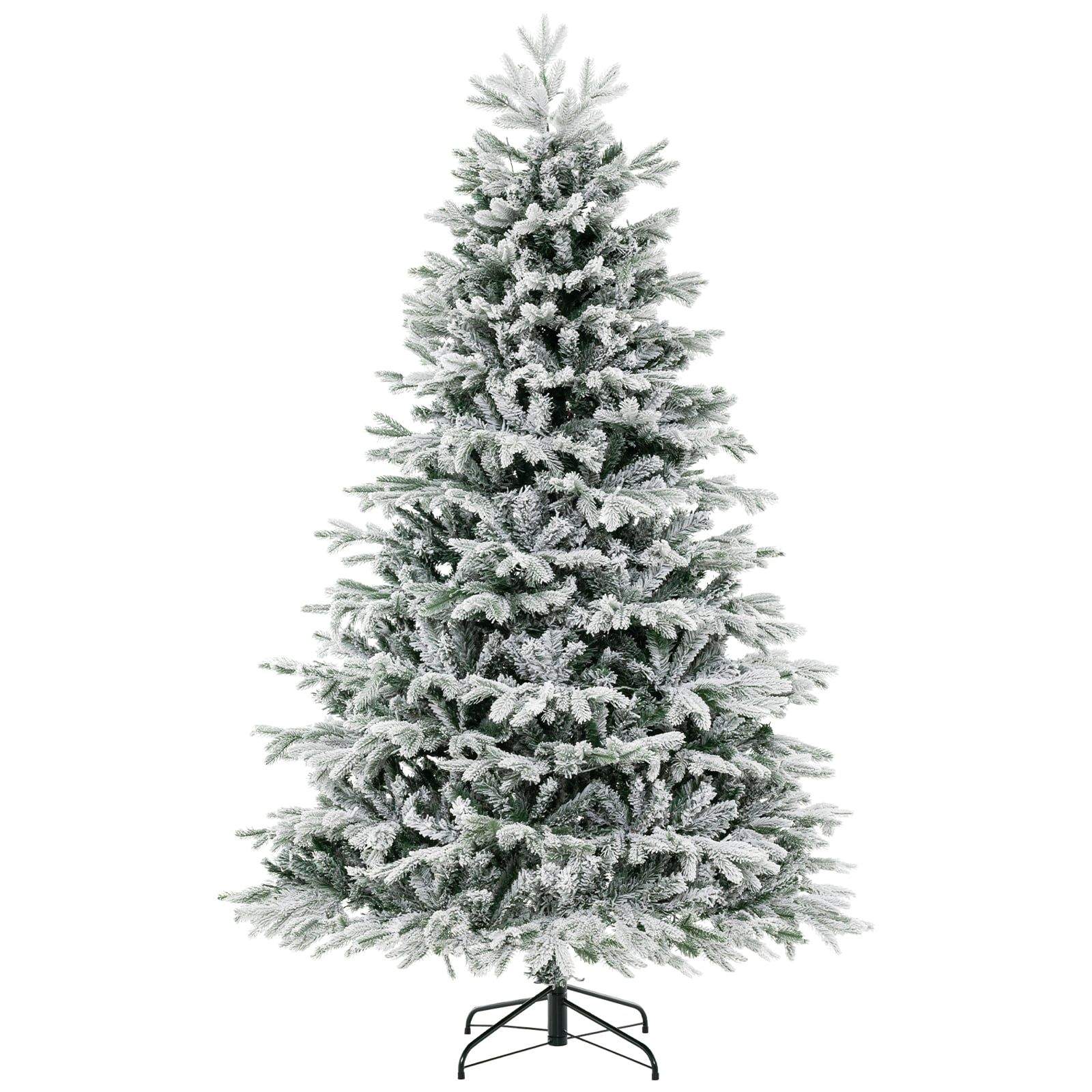 Konstgjord julgran med snö, 210 cm, 450 lysdioder | Hem & Hobby | Pryloteket