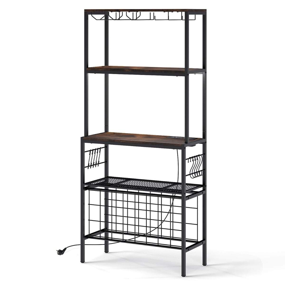 Vinställ med utlopp – 24 flaskor, glas och mugghållare | Hem & Hobby | Pryloteket