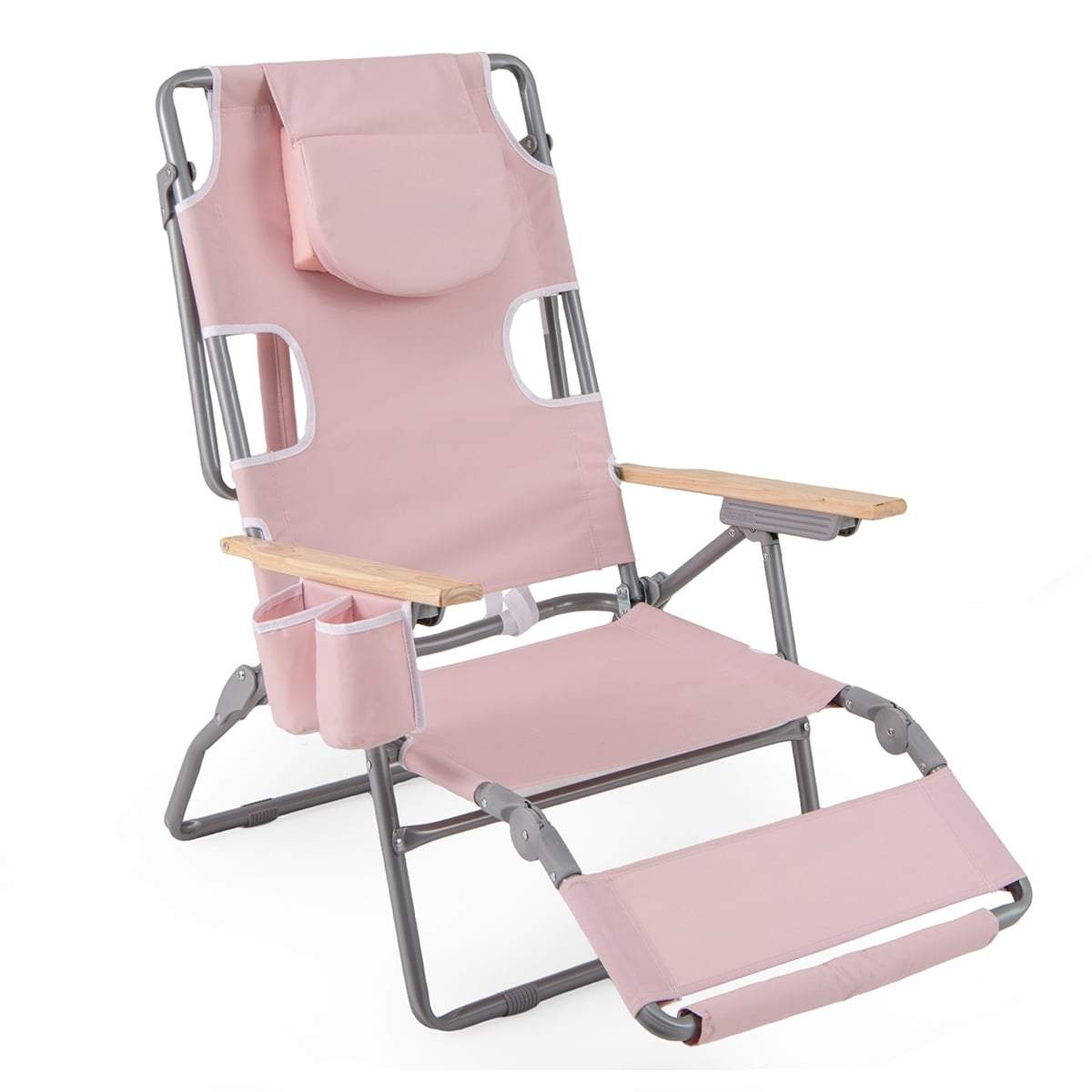 3-i-1 hopfällbar strandstol med justerbart fotstöd och kudde | Hem & Hobby | Pryloteket