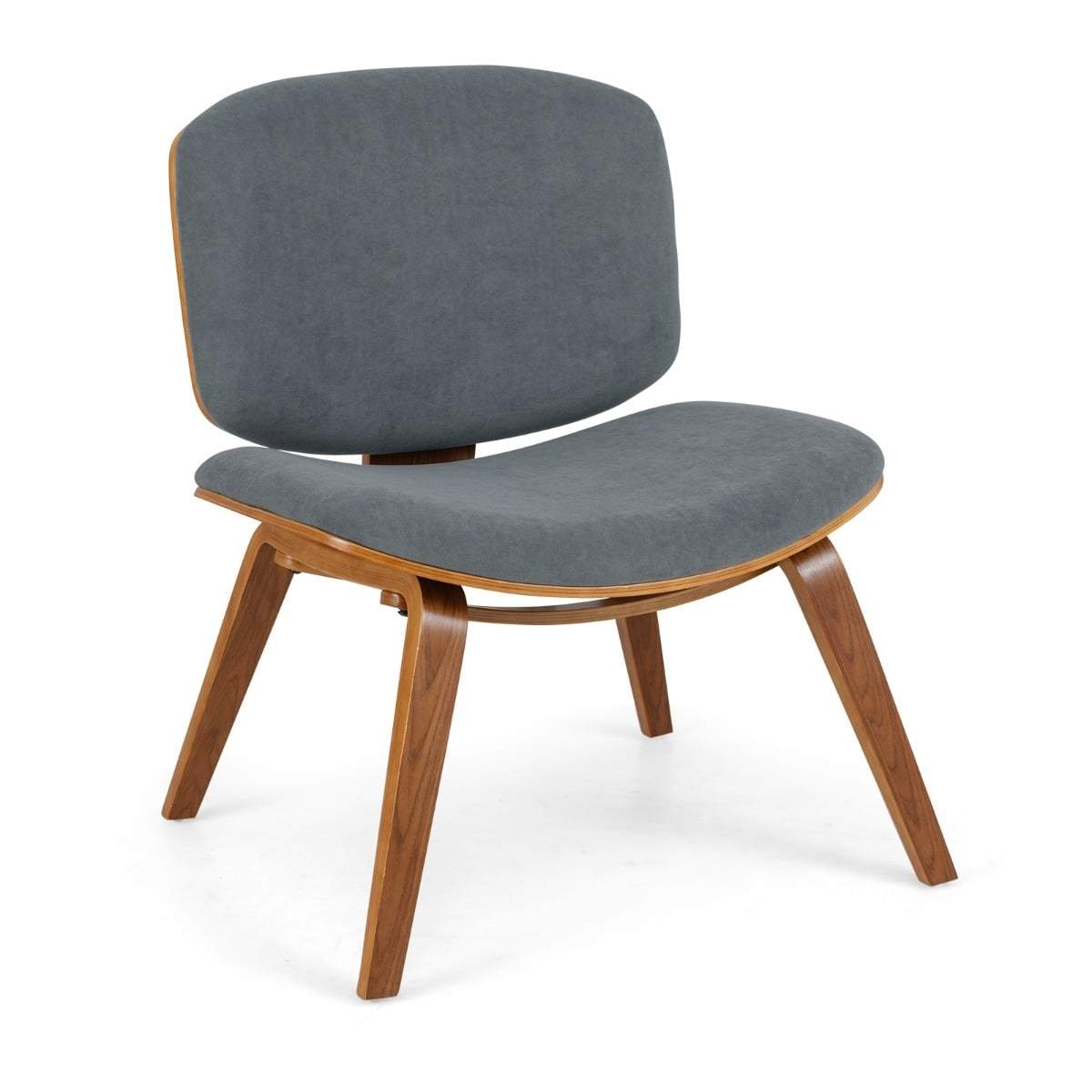 Mörkgrå accentstol – Ergonomisk, platsbesparande design | Hem & Hobby | Pryloteket