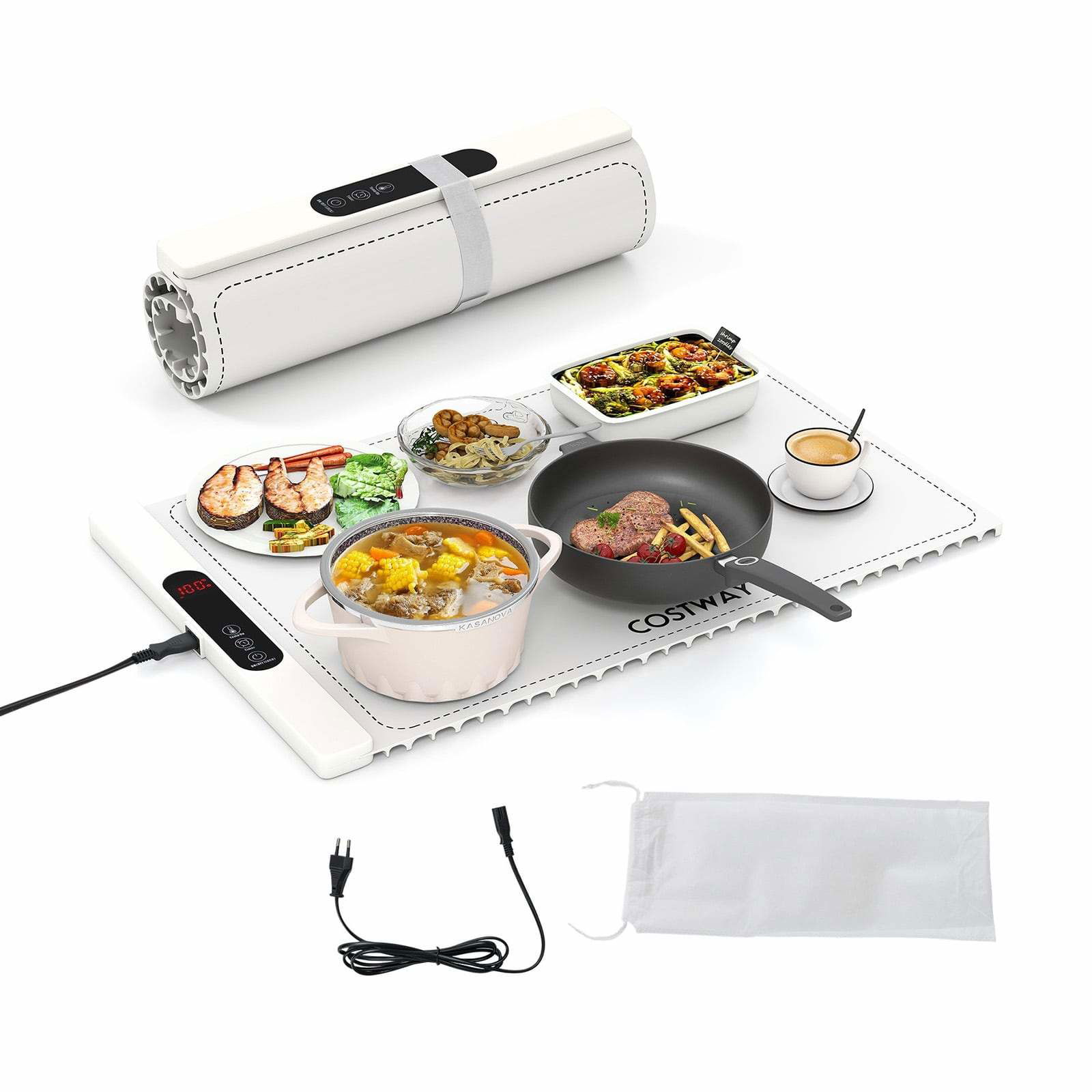 Elektrisk matvärmematta – silikon, 6 temperaturinställningar | Hem & Hobby | Pryloteket