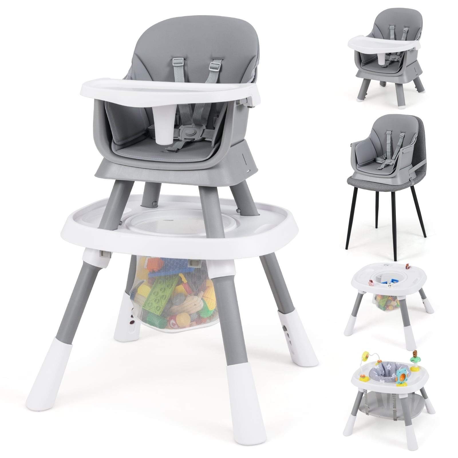 16-i-1 konvertibel barnstol med avtagbar bricka och sele | Hem & Hobby | Pryloteket