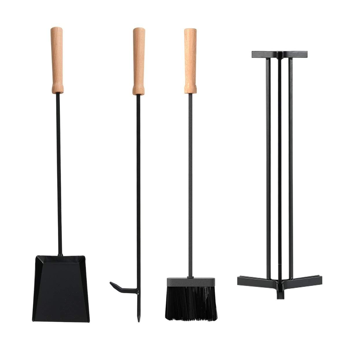 Verktygssats för eldstad – 4-delat metallkit med hållare | Hem & Hobby | Pryloteket