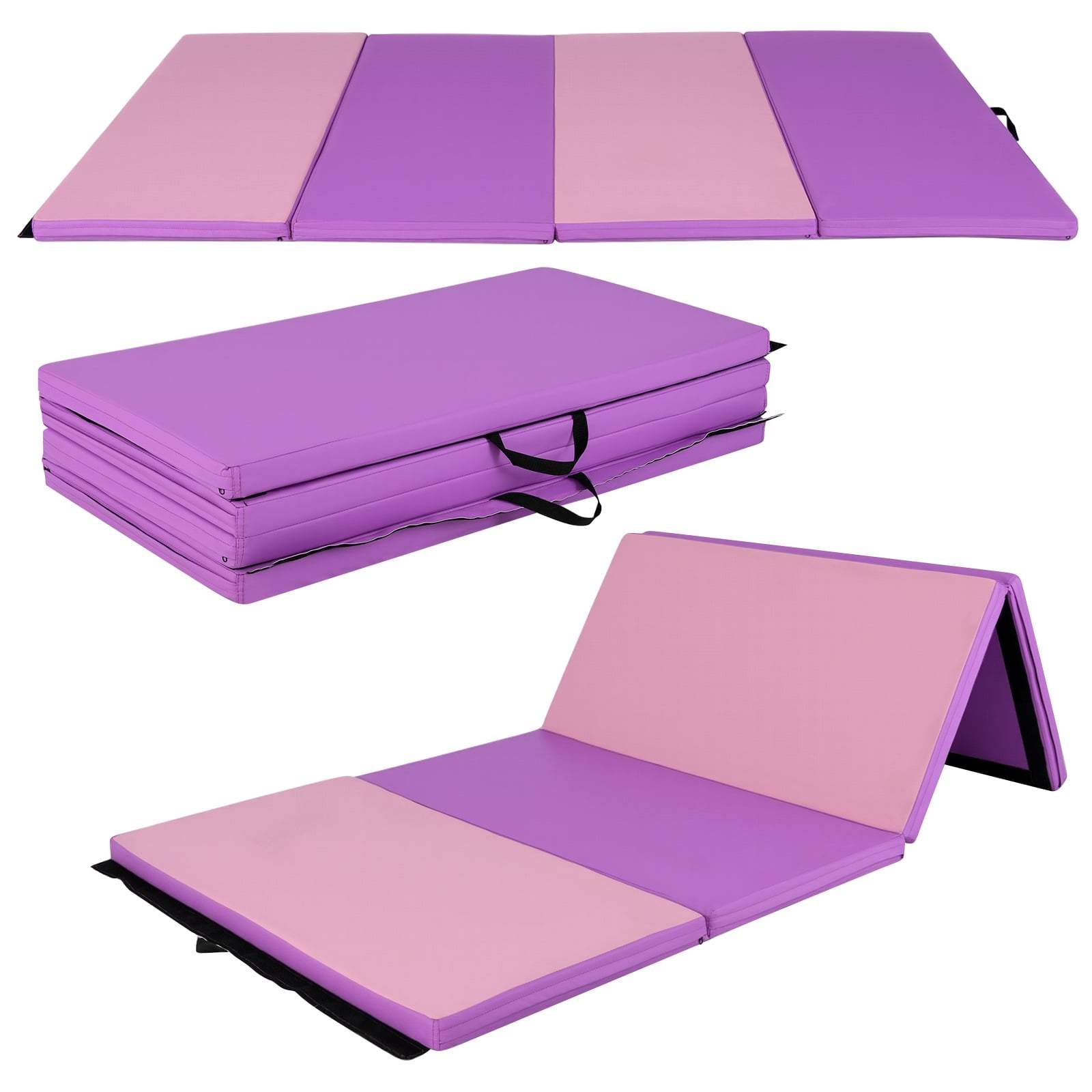 Hopfällbar gymnastikmatta – 240x116x5 cm, lila och rosa | Hem & Hobby | Pryloteket