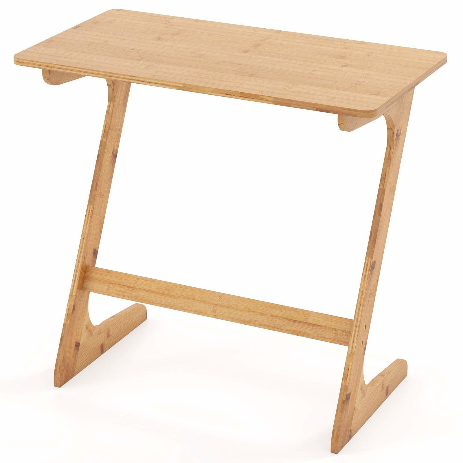 Z-formet bambus sidebord – Pladsbesparende og alsidigt