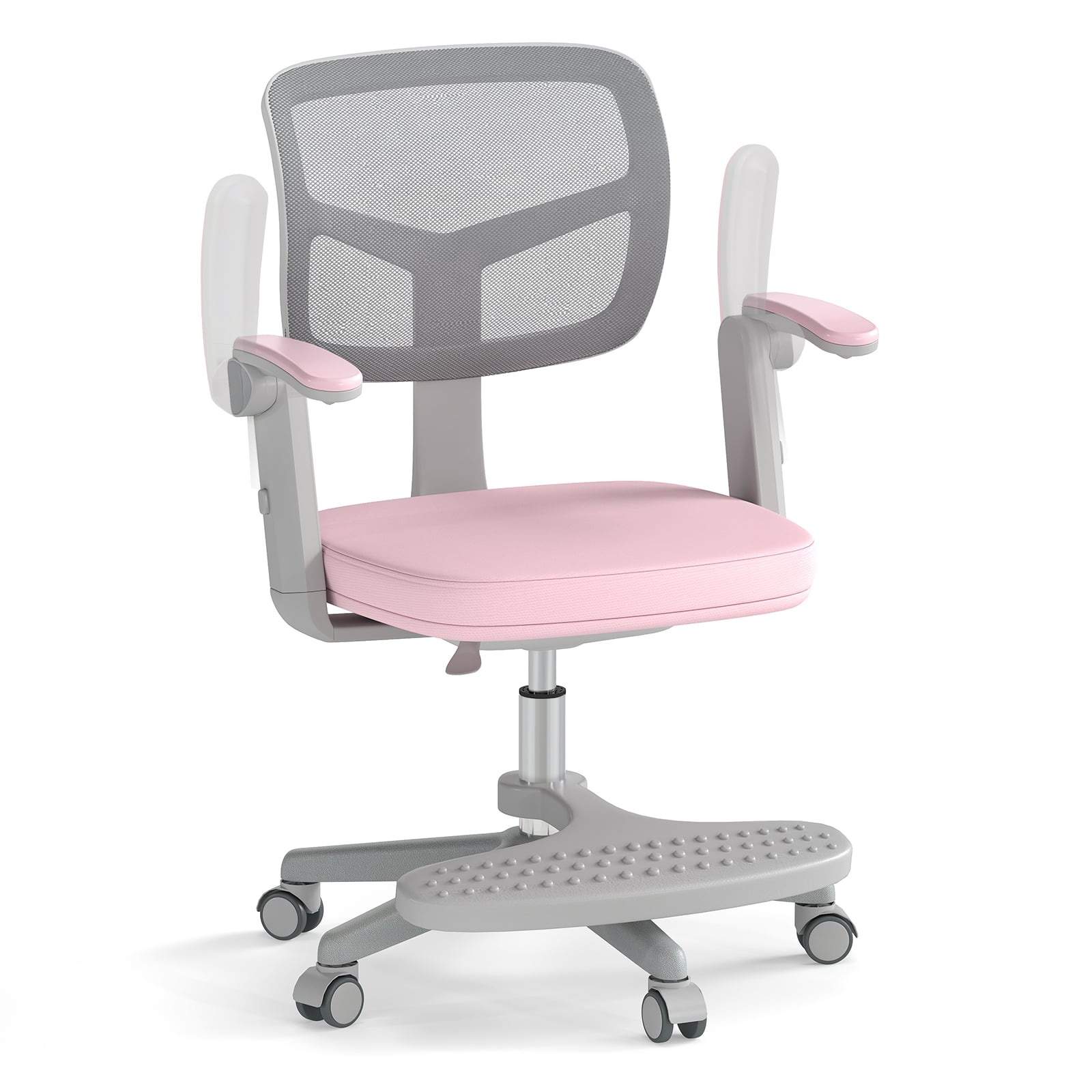 Justerbar skrivbordsstol för barn – rosa, ergonomisk, 360 graders vridbar | Hem & Hobby | Pryloteket