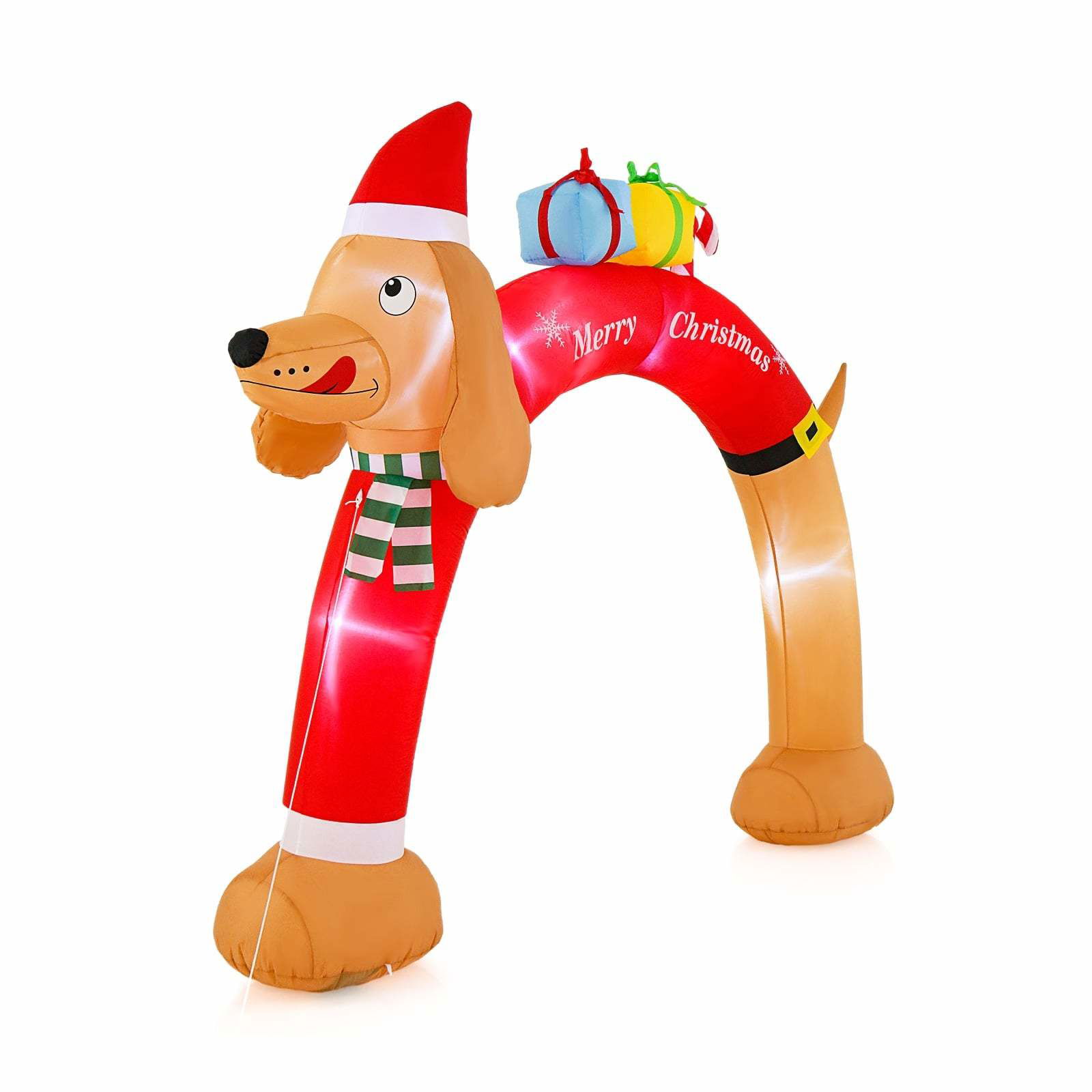 Uppblåsbar jultaxbåge med LED-ljus – 242 cm | Hem & Hobby | Pryloteket