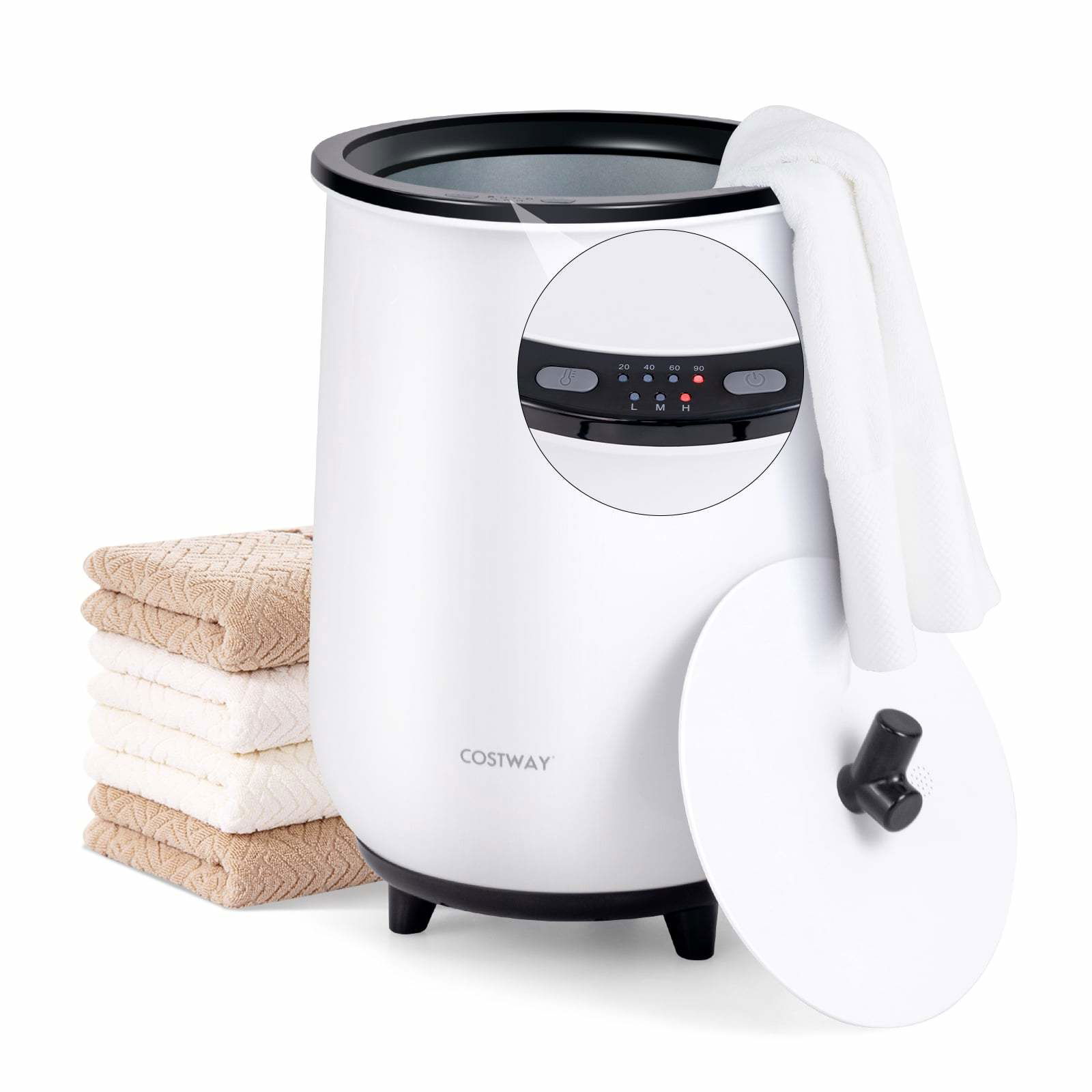 Elektrisk handduksvärmare, 23L, 3 värmelägen, svart | Hem & Hobby | Pryloteket