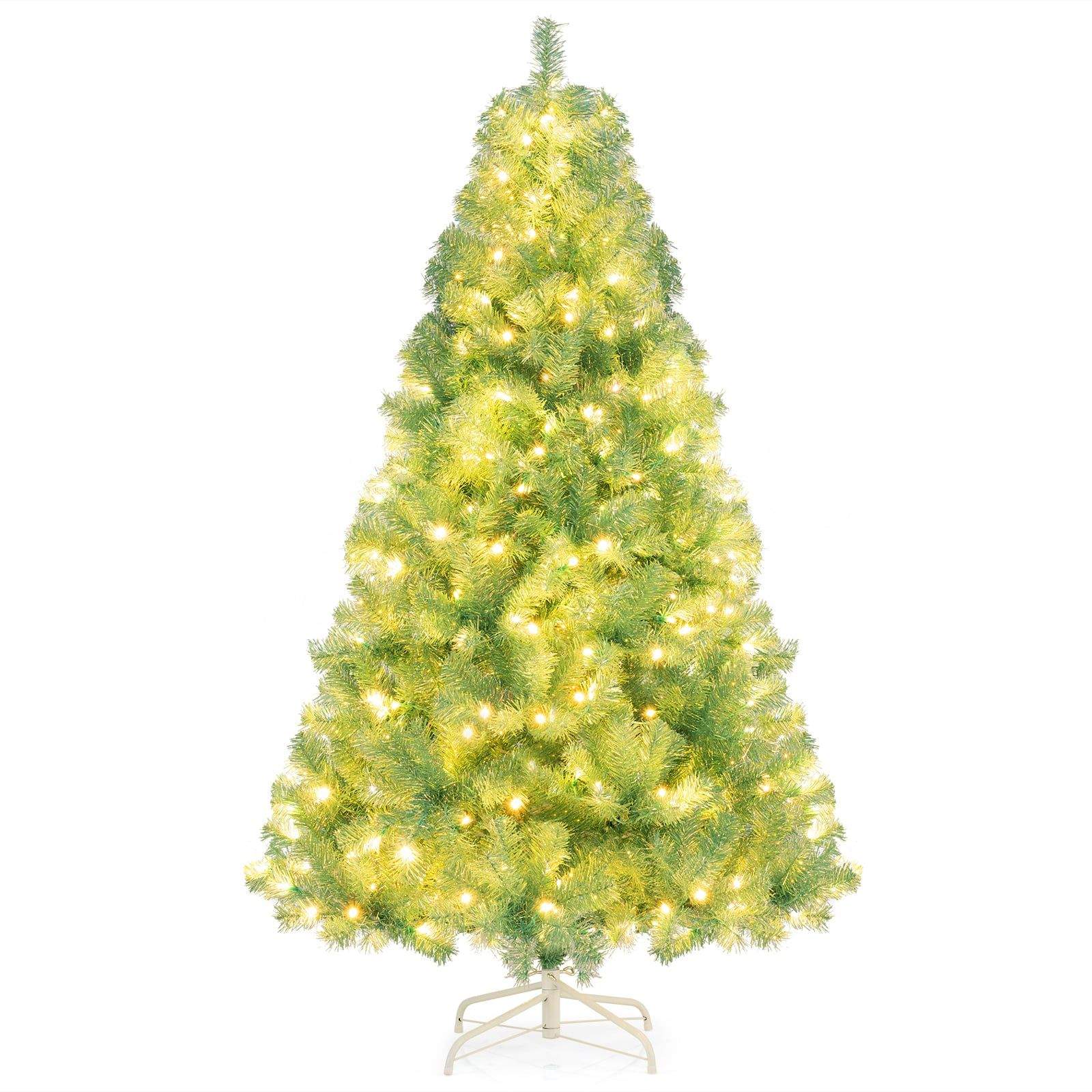 180 cm förbelyst konstgjord julgran med LED-lampor | Hem & Hobby | Pryloteket