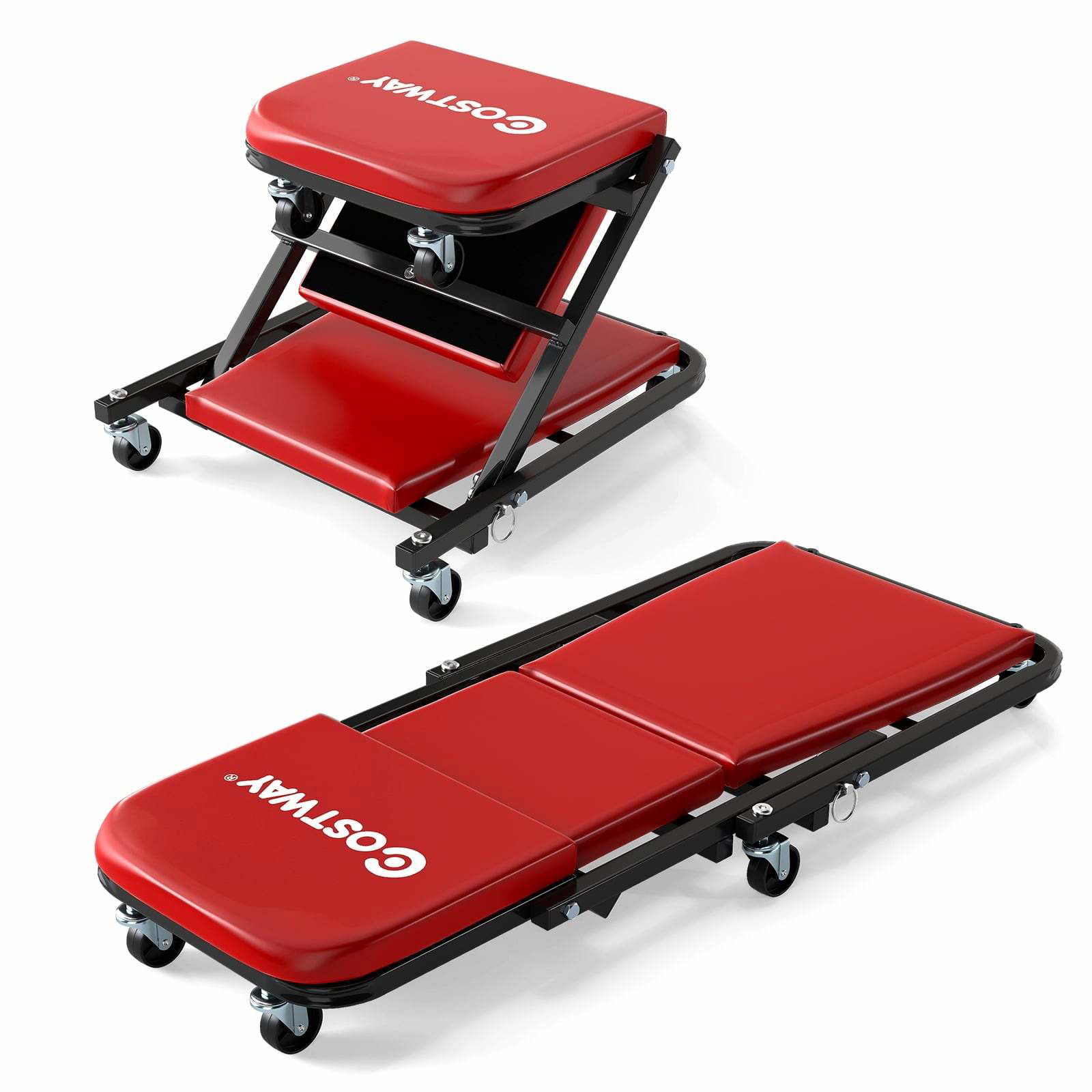 2-i-1-krypvagn för garage – konvertibel, 150 kg kapacitet | Hem & Hobby | Pryloteket