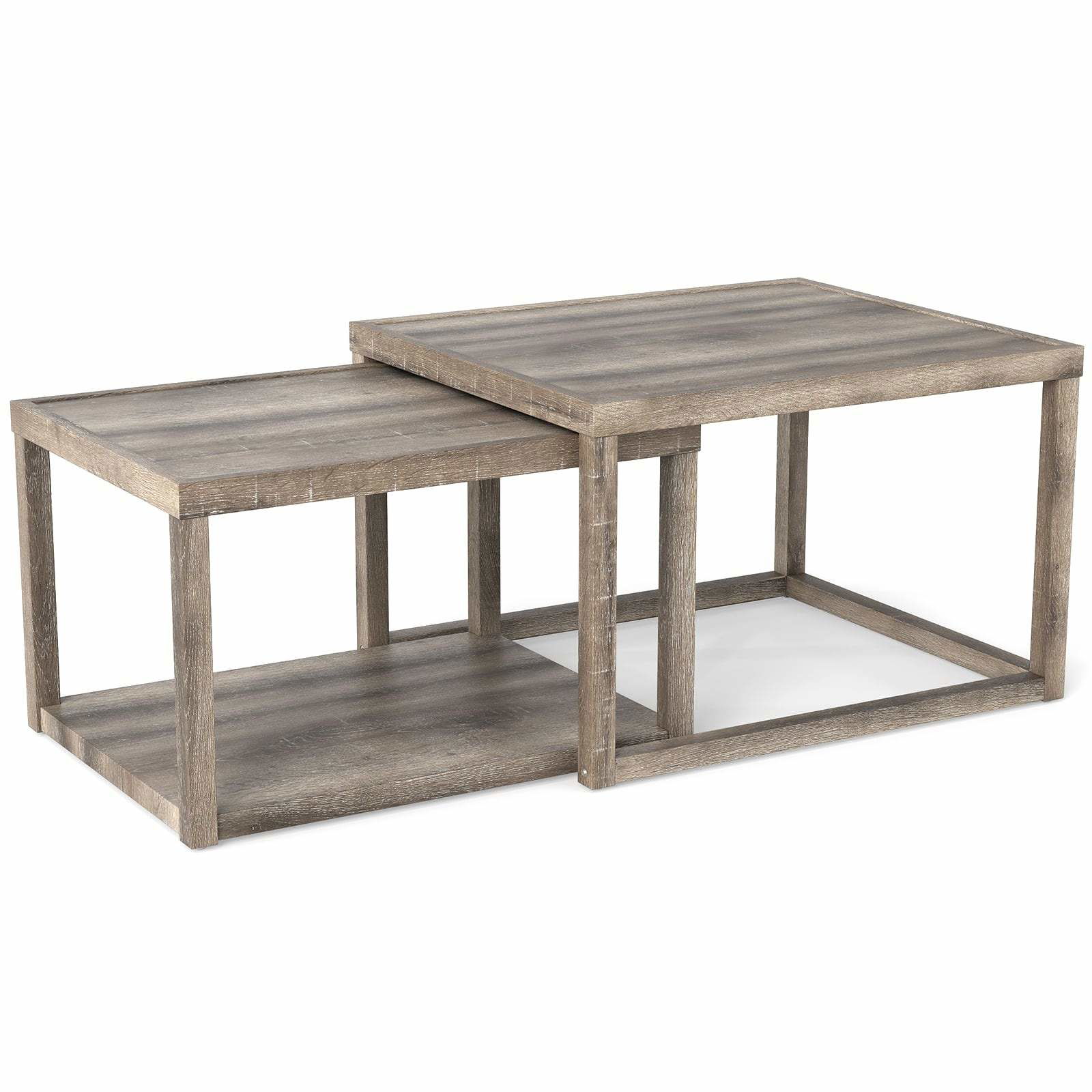 Soffbord i 2-pack – Platsbesparande, lantlig stil | Hem & Hobby | Pryloteket