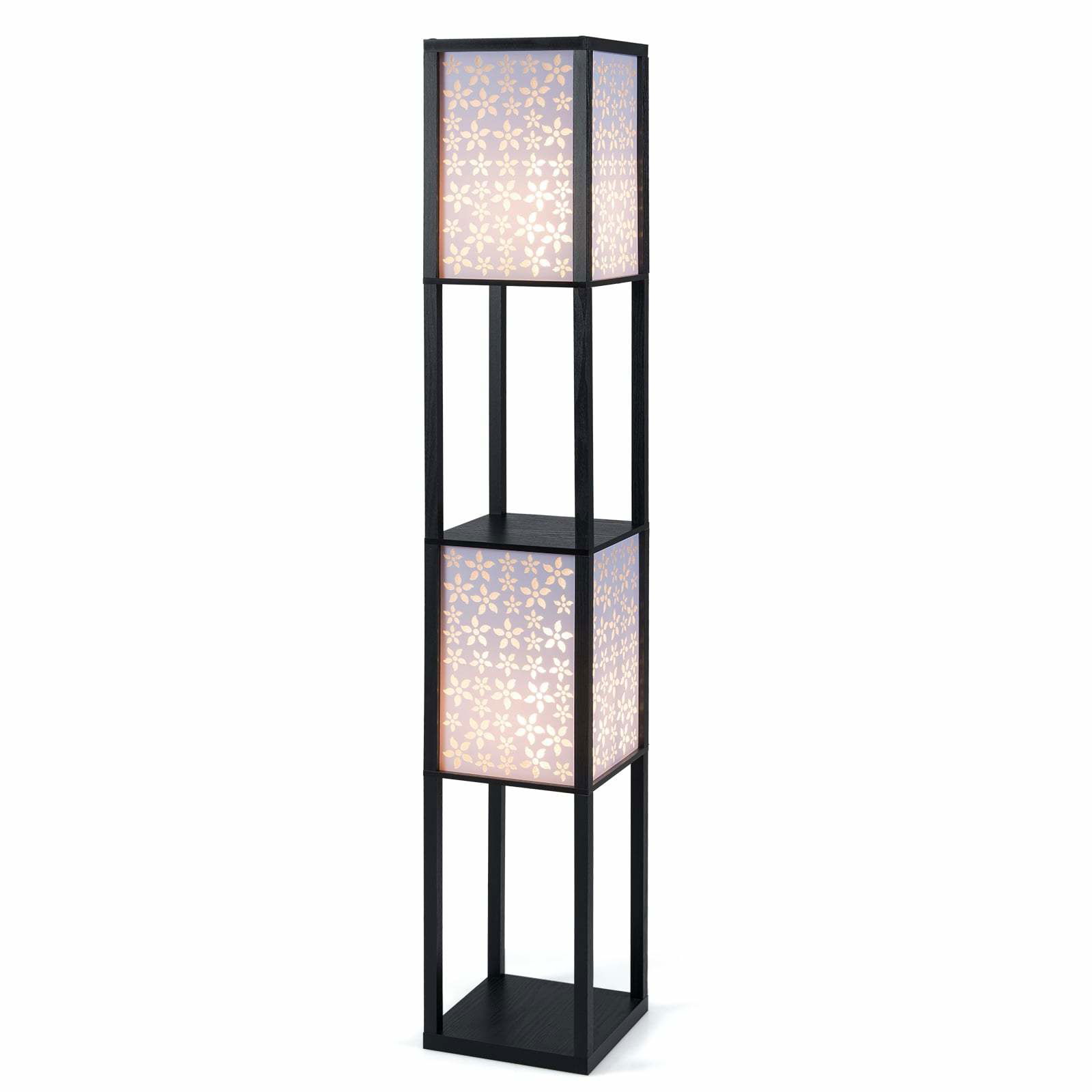 Golvlampa med 2 ljuskällor och hyllor – Snygg och platsbesparande | Hem & Hobby | Pryloteket