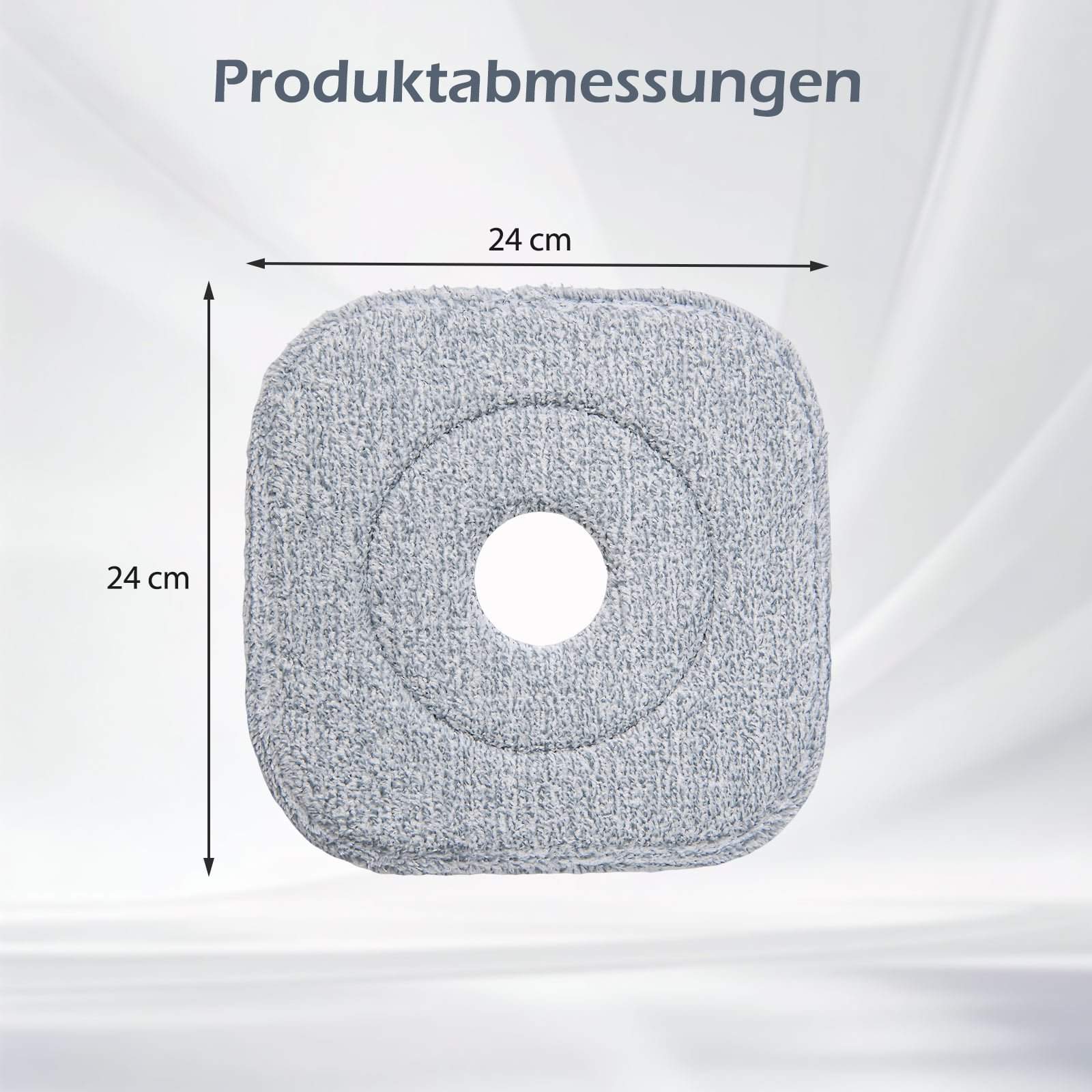 Mikrofiber moppepuder – sæt med 6 stk., maskinvaskbare