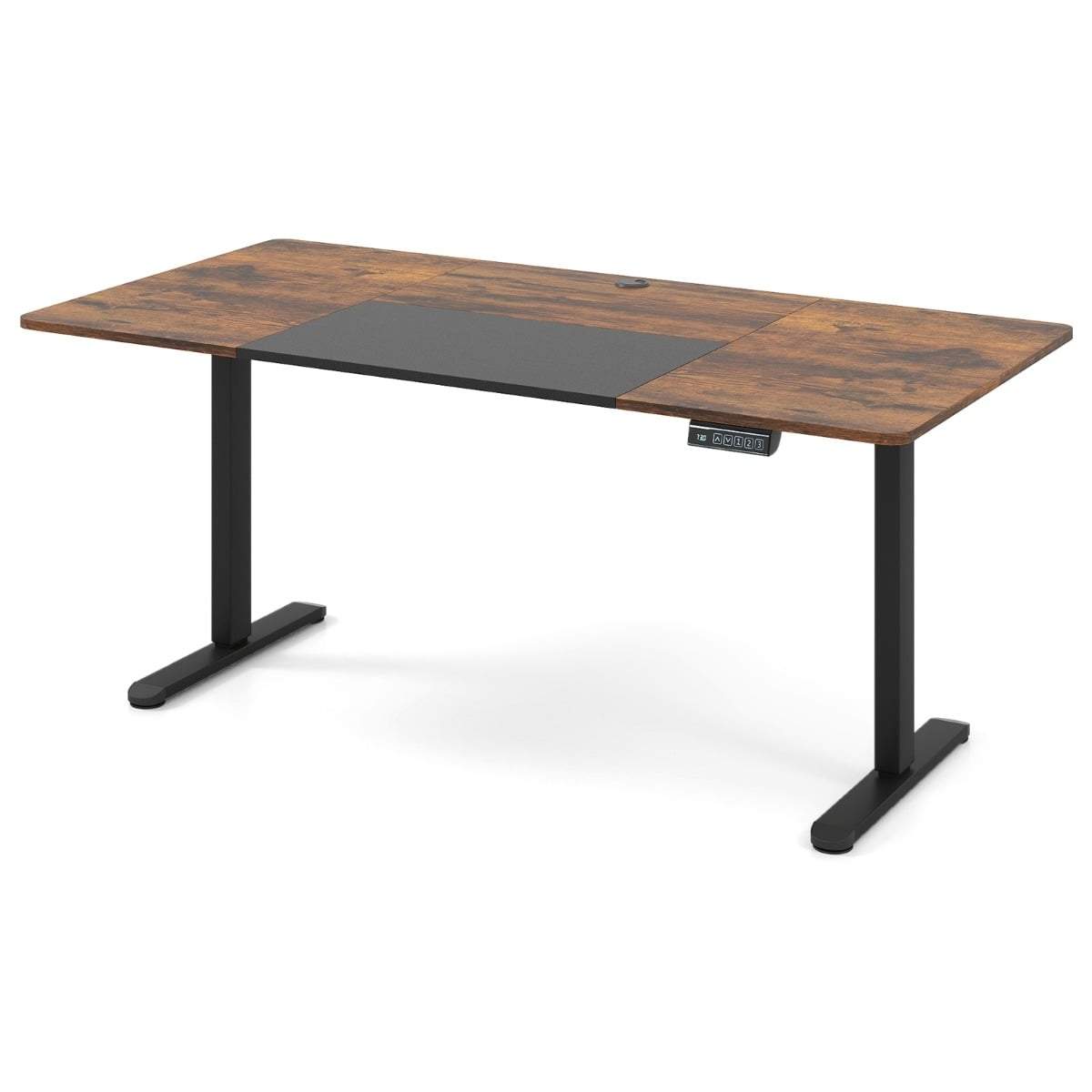 Justerbart elektriskt ståbord, 140x70 cm, ergonomiskt brunt | Hem & Hobby | Pryloteket