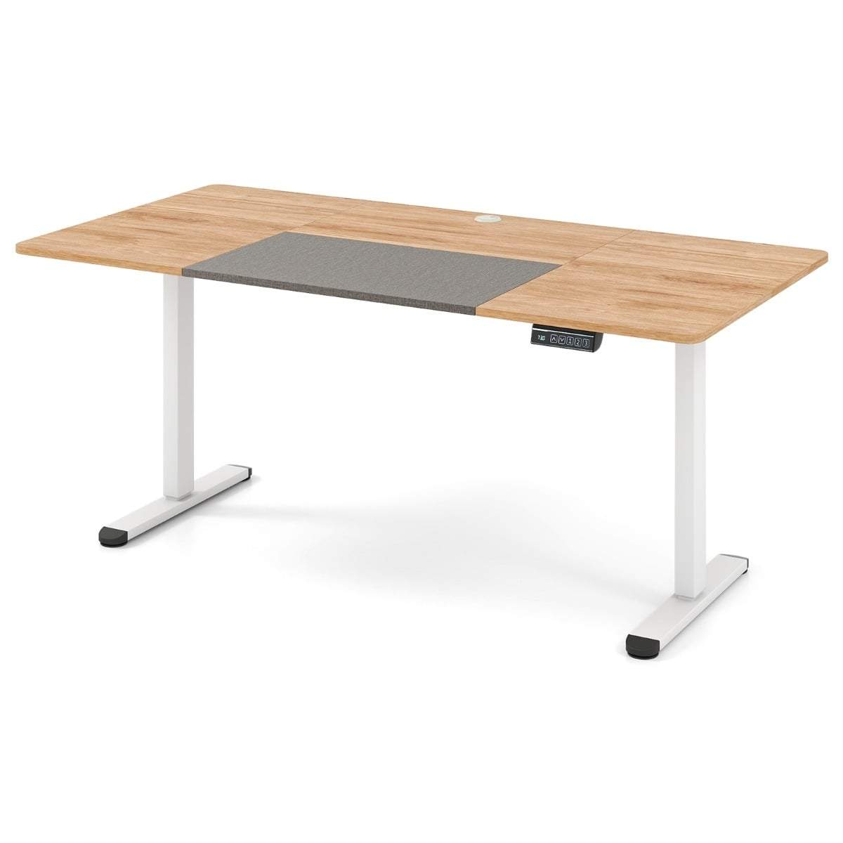 Elektrisk højdejusterbart skrivebord – 140 x 70 cm, ergonomisk