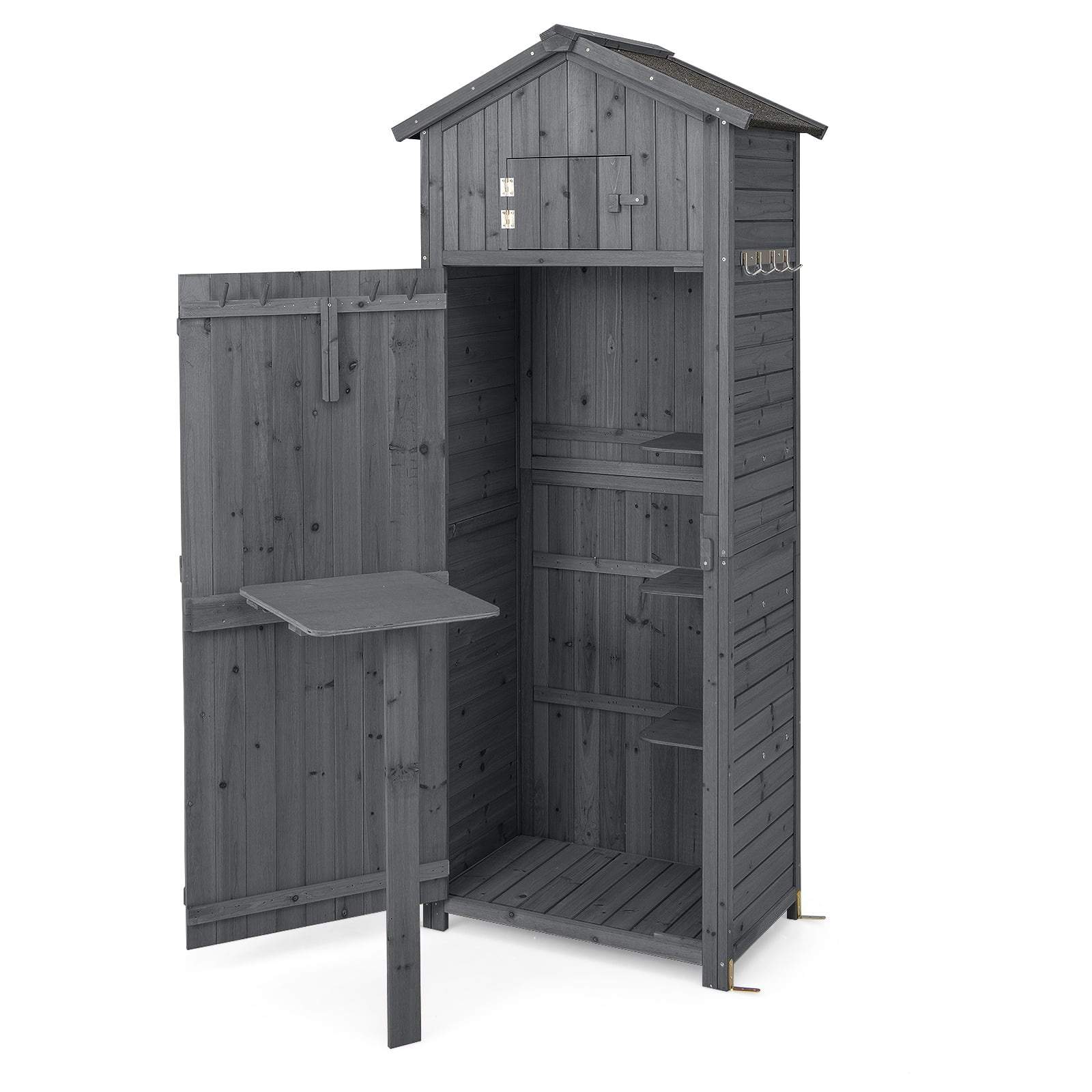 Träskjul för utomhusbruk – Låsbart, Hopfällbart bord, Väderbeständigt | Hem & Hobby | Pryloteket