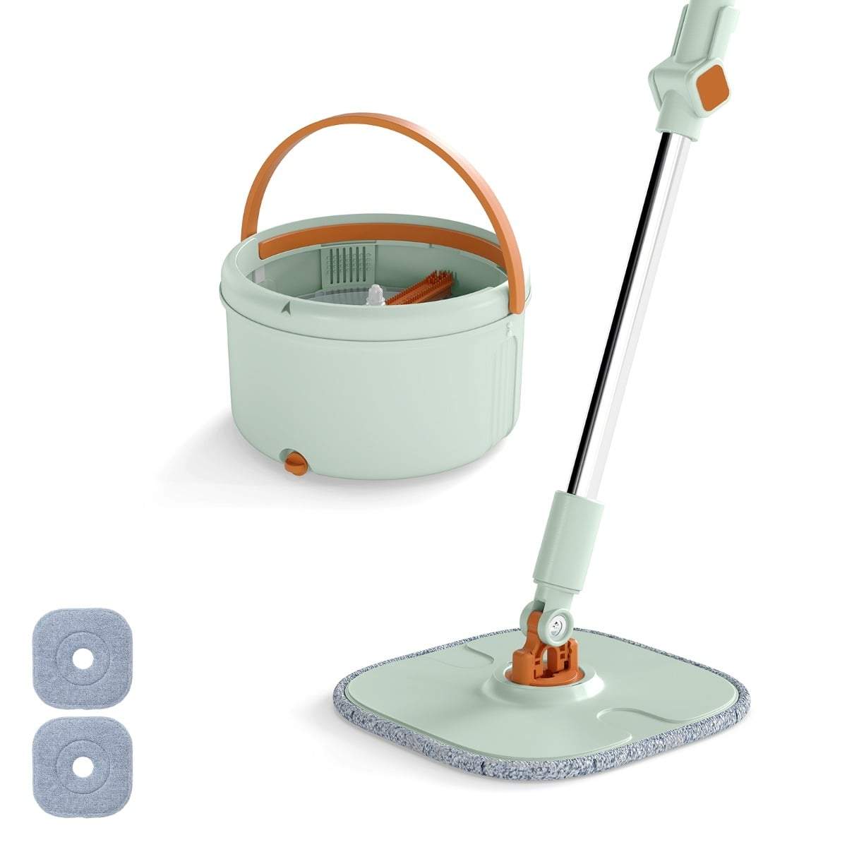 4L moppe- og spandsystem med vridemaskine – 360 graders rotationshoved