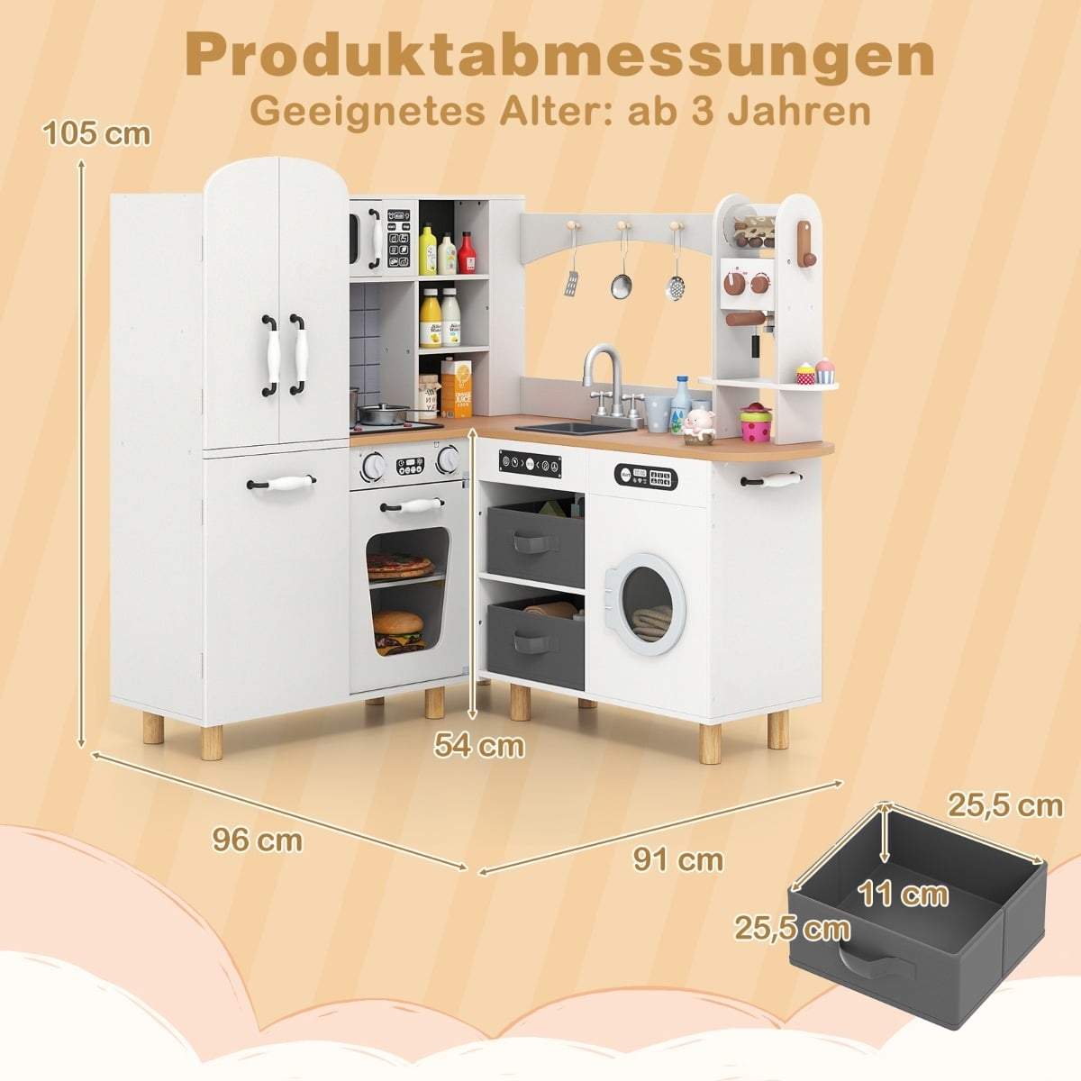 Barnhörna Lekkök – Kylskåp, Kaffebryggare och Tvättmaskin | Hem & Hobby | Pryloteket