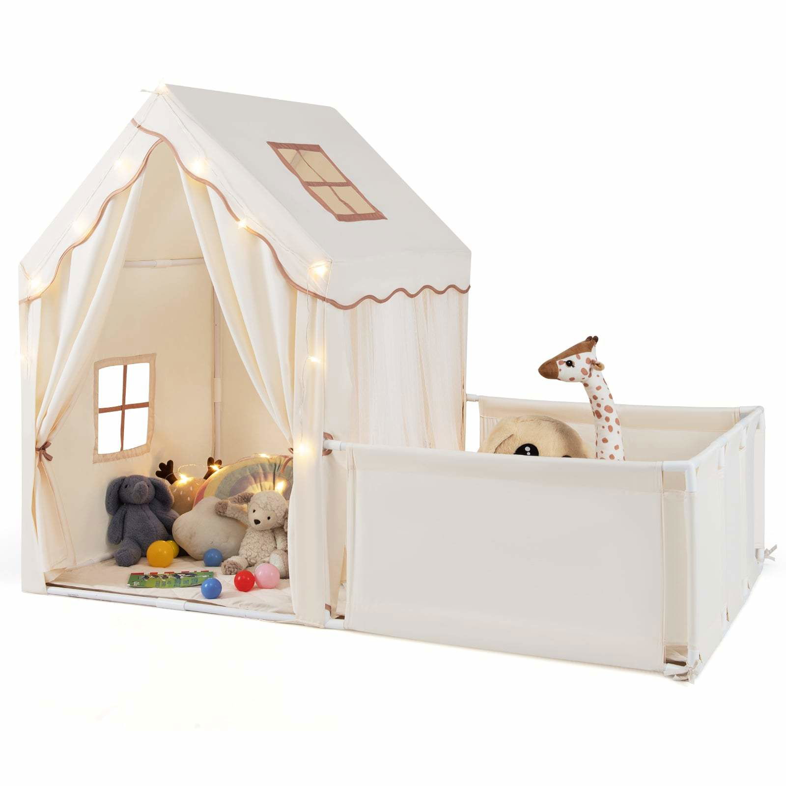 Lekstuga för barn med lampor och tvättbar matta | Hem & Hobby | Pryloteket