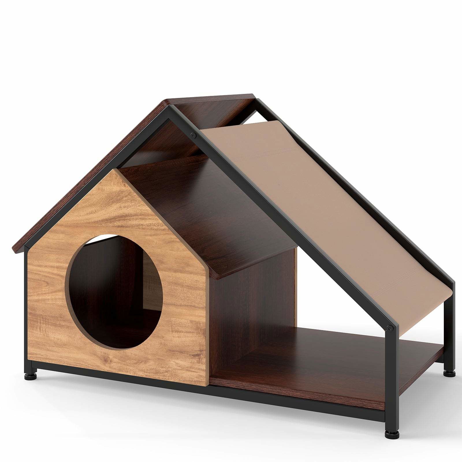 Katthus inomhus med veranda – avtagbart tak, metallram | Hem & Hobby | Pryloteket