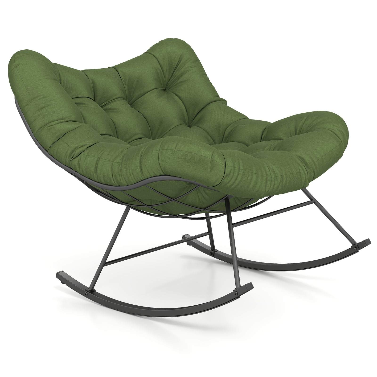 Överdimensionerad Papasan gungstol – Grön, 205 kg kapacitet | Hem & Hobby | Pryloteket